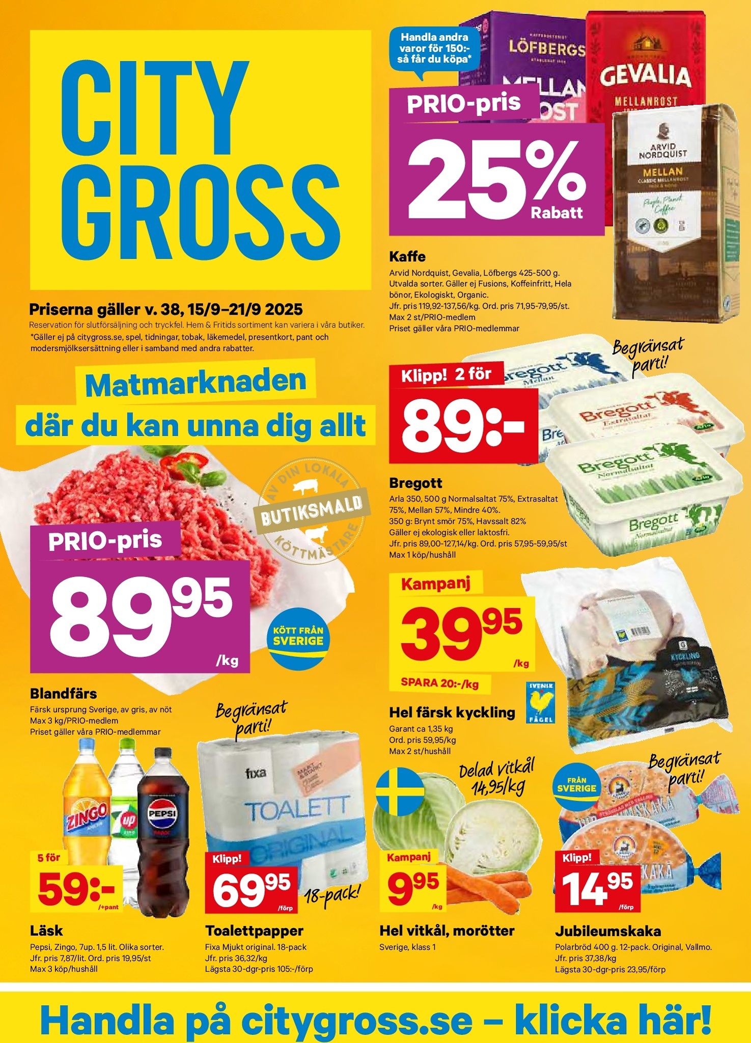 city-gross - City Gross-reklambladet giltigt från 15/09 - 21/09
