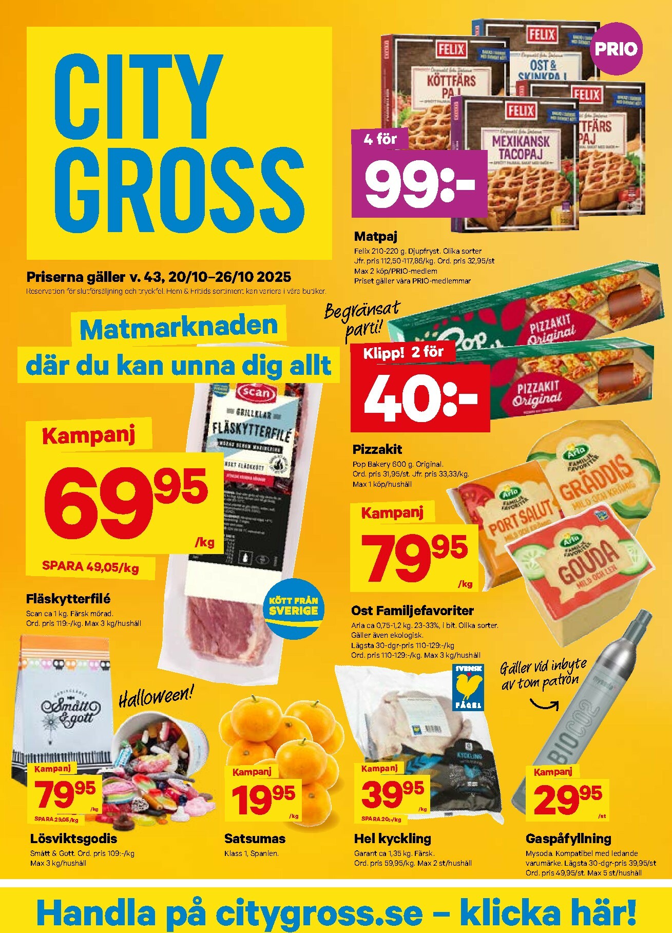 city-gross - City Gross-reklambladet giltigt från 20/10 - 26/10