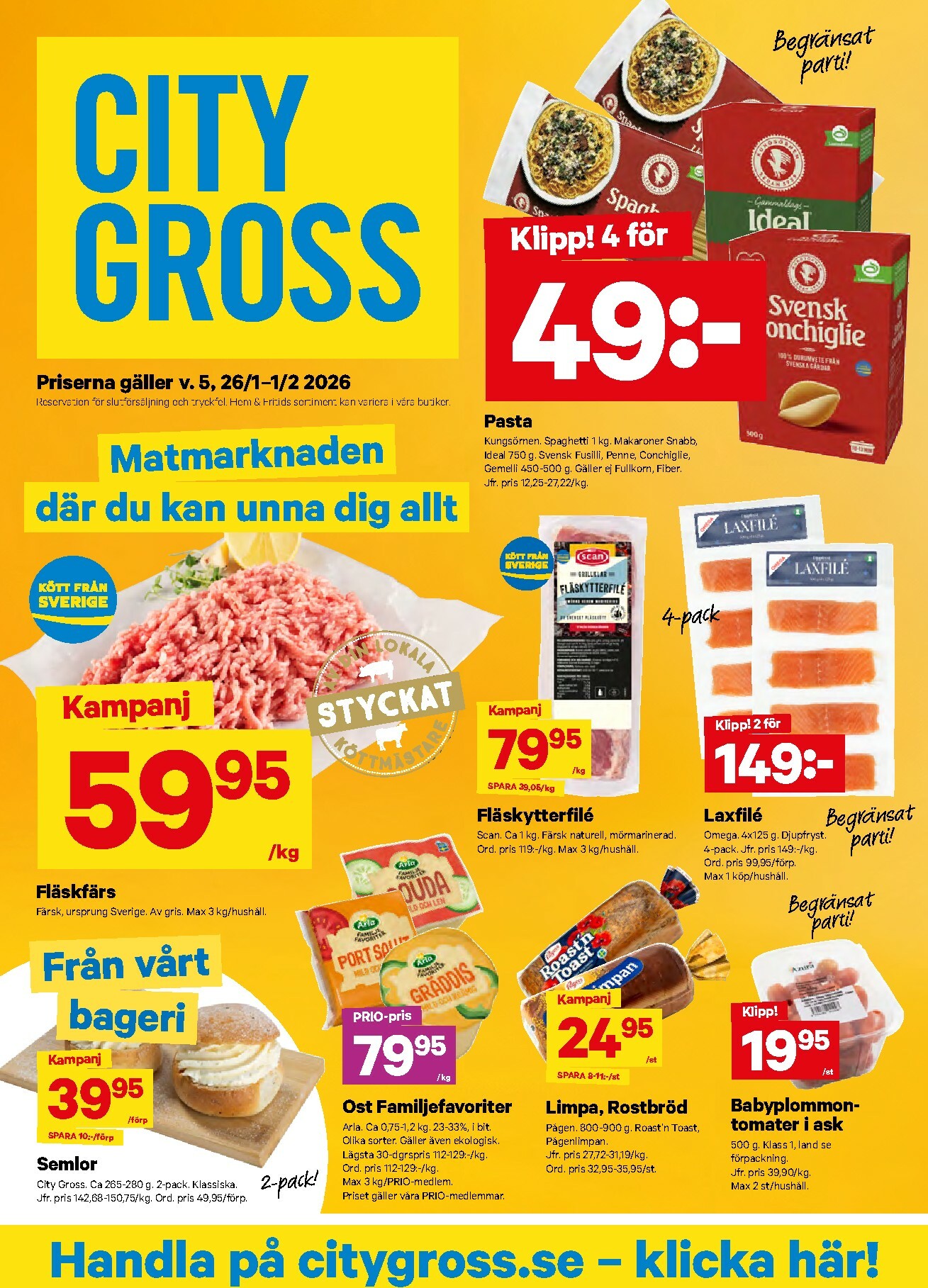 city-gross - City Gross-reklambladet giltigt från 26/01 - 01/02