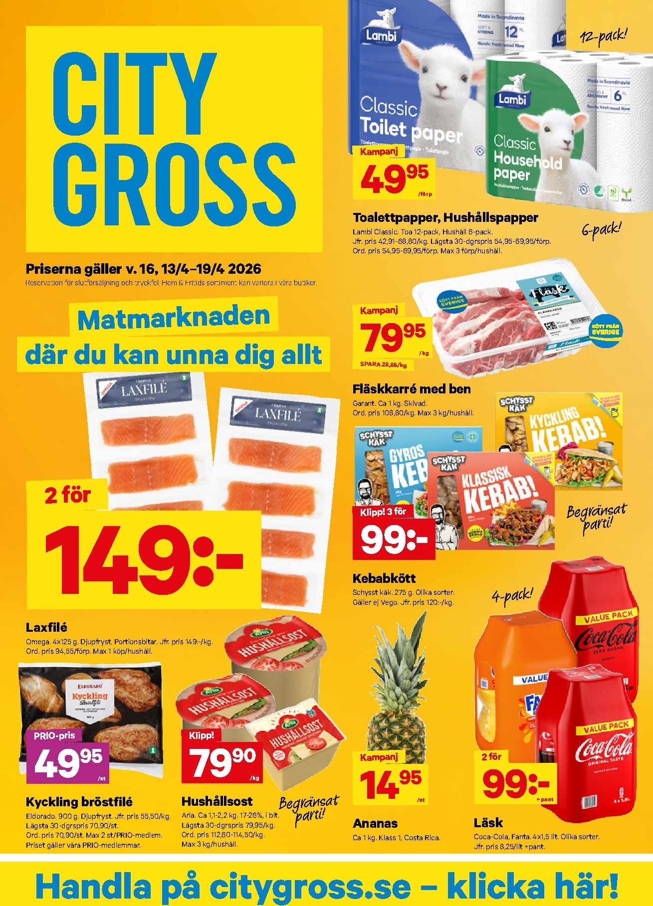 city-gross - City Gross reklamblad för nästa vecka från måndag 13/04/2026 till söndag 19/04/2026 - page: 1