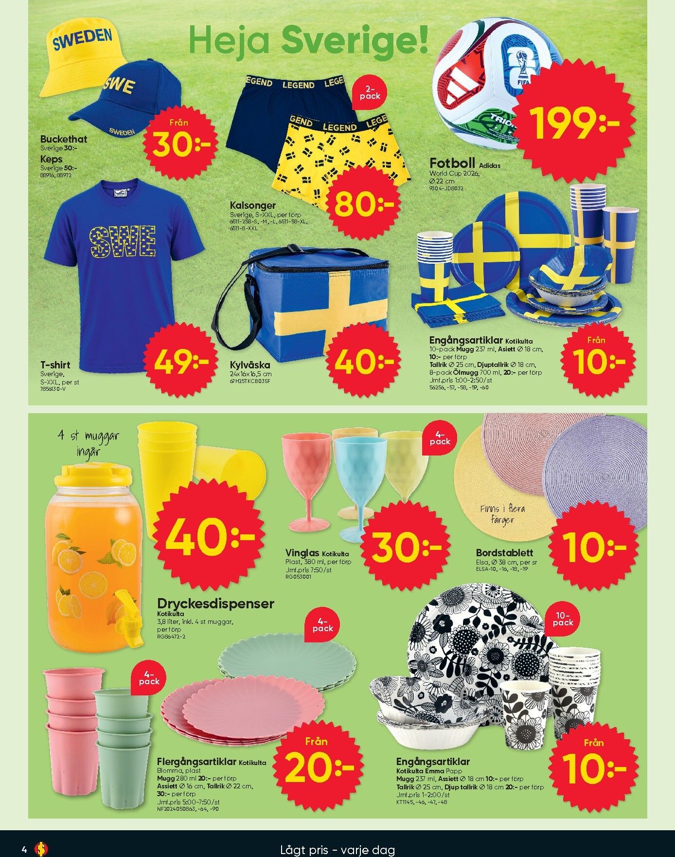 dollar-store - Aktuellt Dollar Store reklamblad från måndag, 25/05/2026 till söndag, 14/06/2026 - page: 4