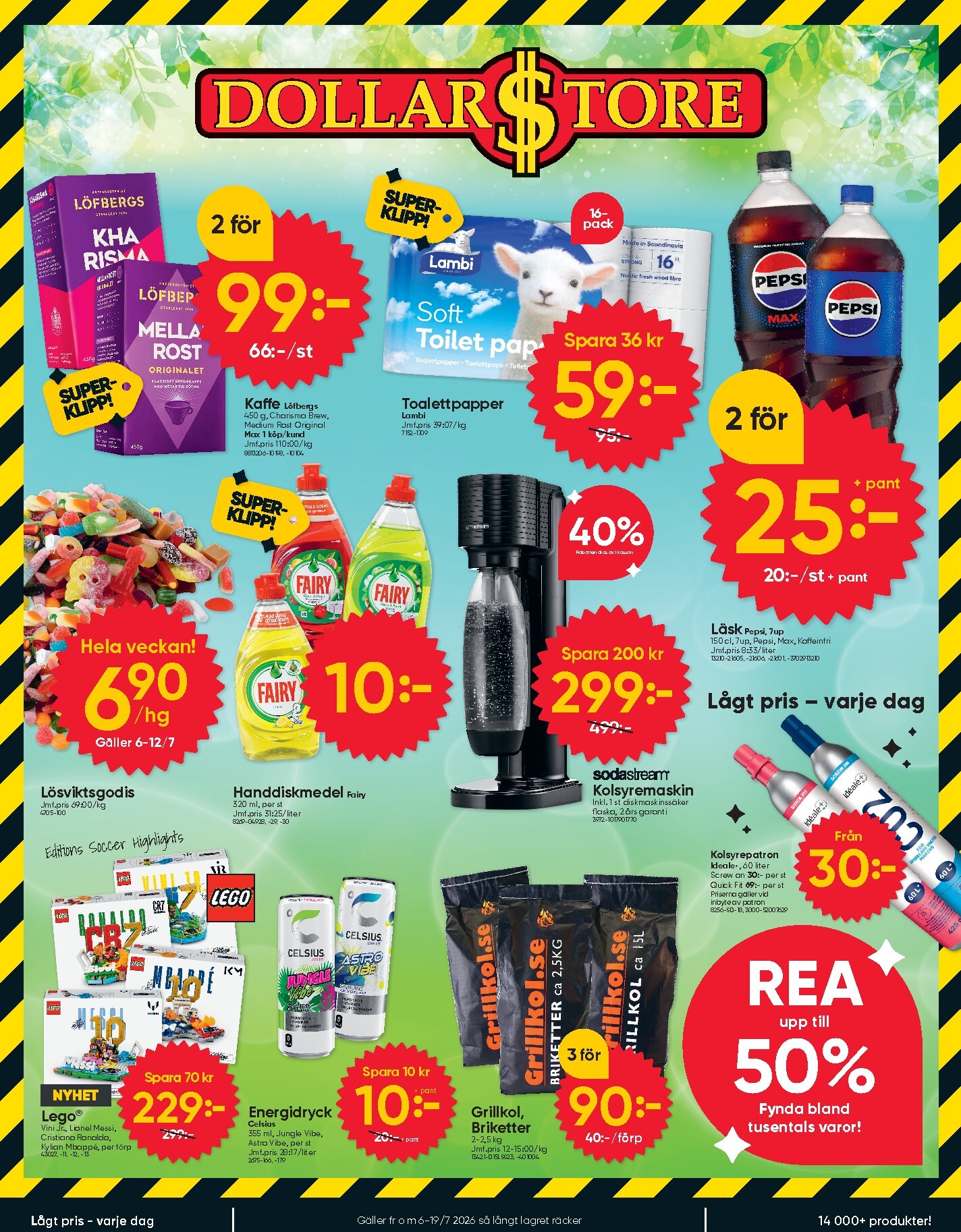 dollar-store - Aktuellt Dollar Store reklamblad från måndag, 06/07/2026 till söndag, 19/07/2026 - page: 1
