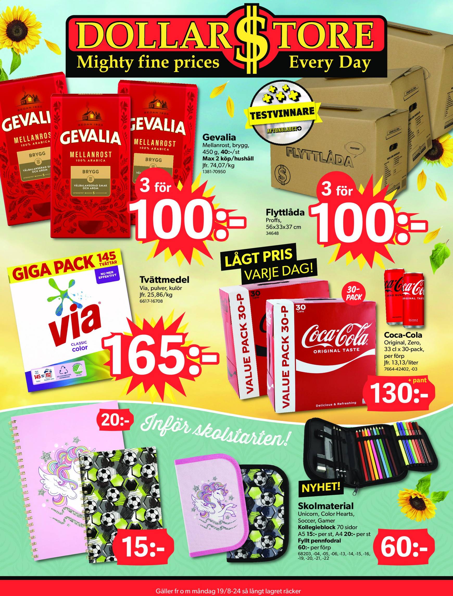 dollar-store - Dollar Store-reklambladet giltigt från 19.08. - 19.09. - page: 1