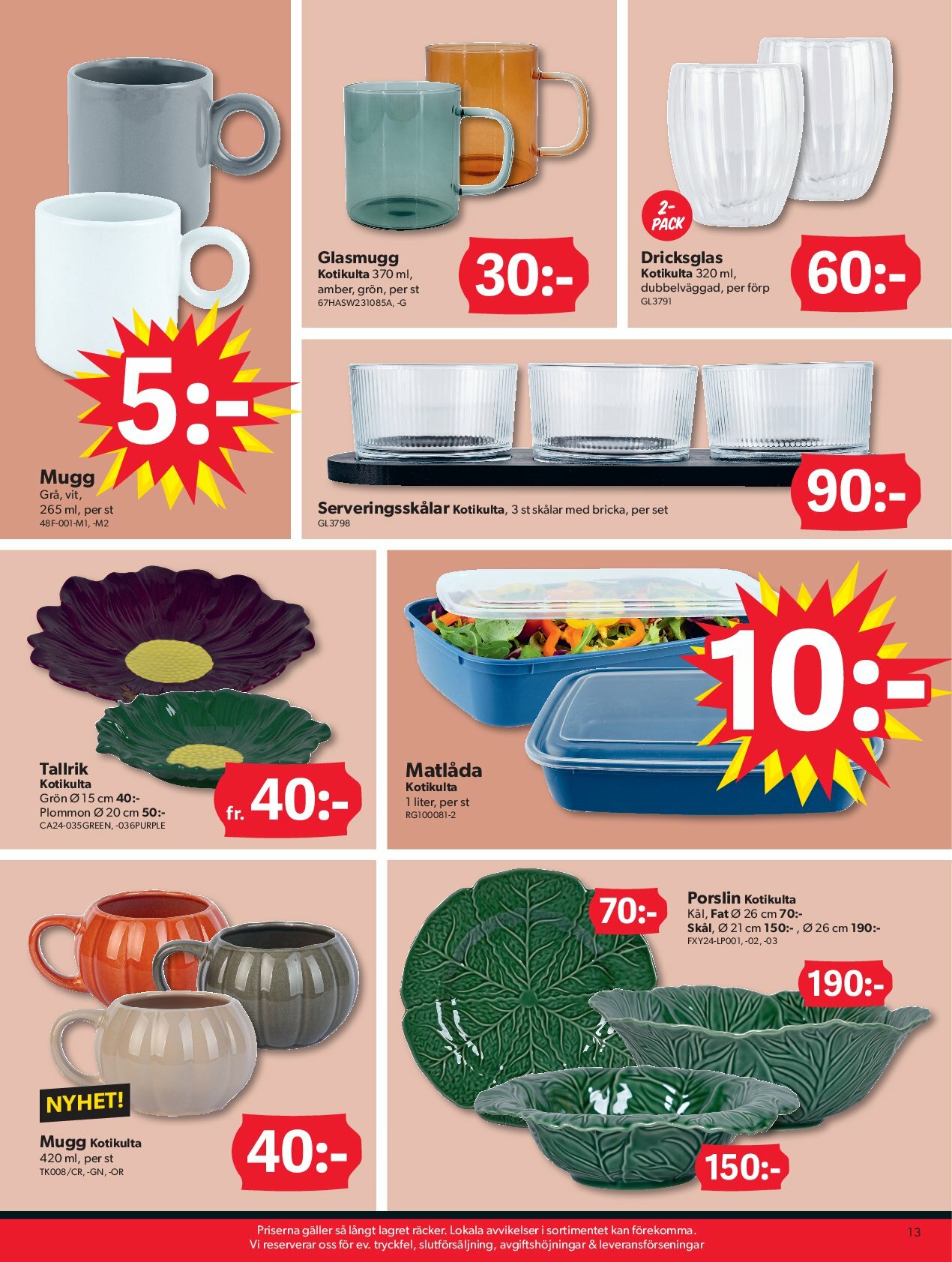 dollar-store - Dollar Store-reklambladet giltigt från 25/08 - 07/09 - page: 13