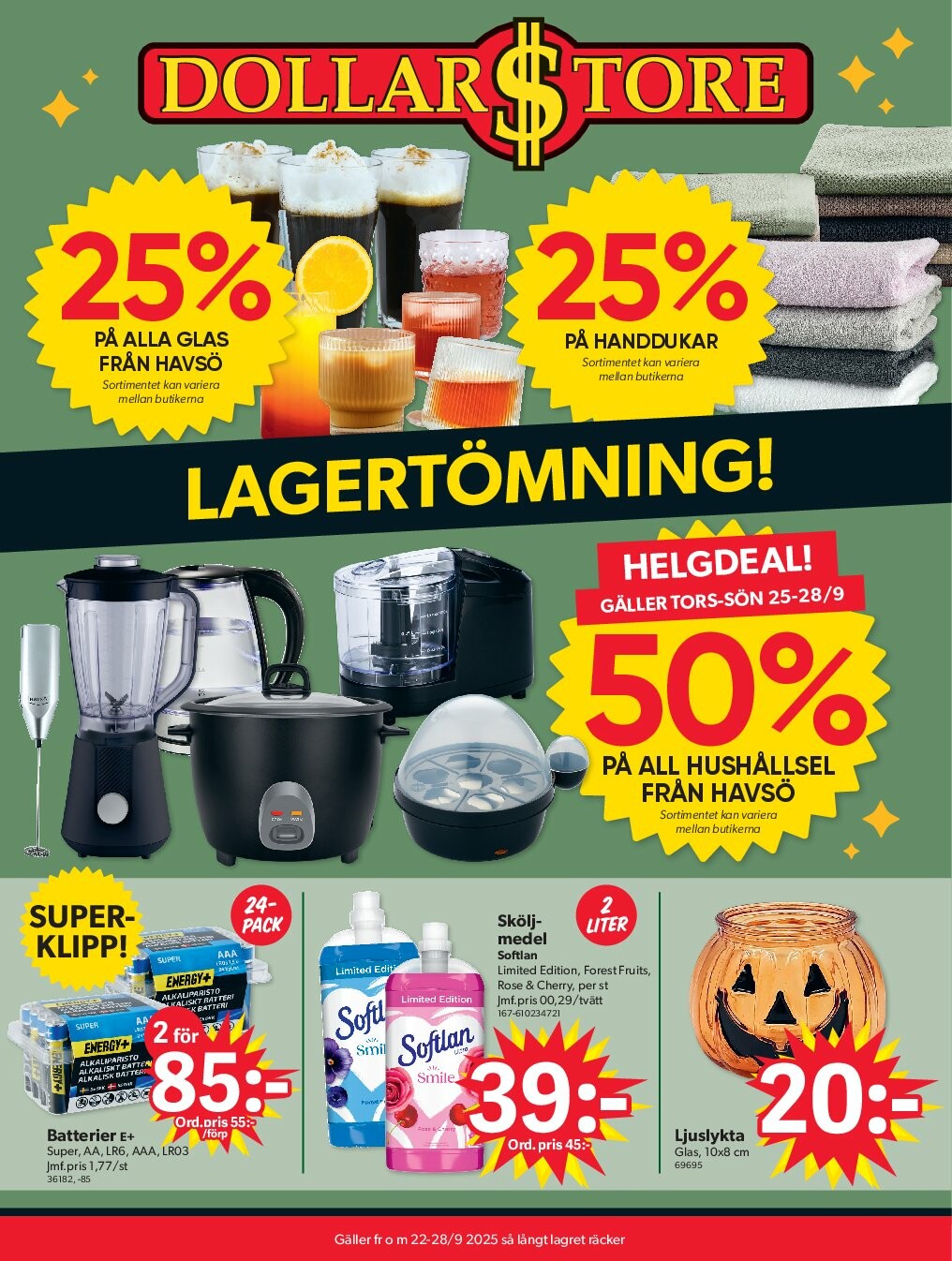 dollar-store - Dollar Store-reklambladet giltigt från 22/09 - 28/09
