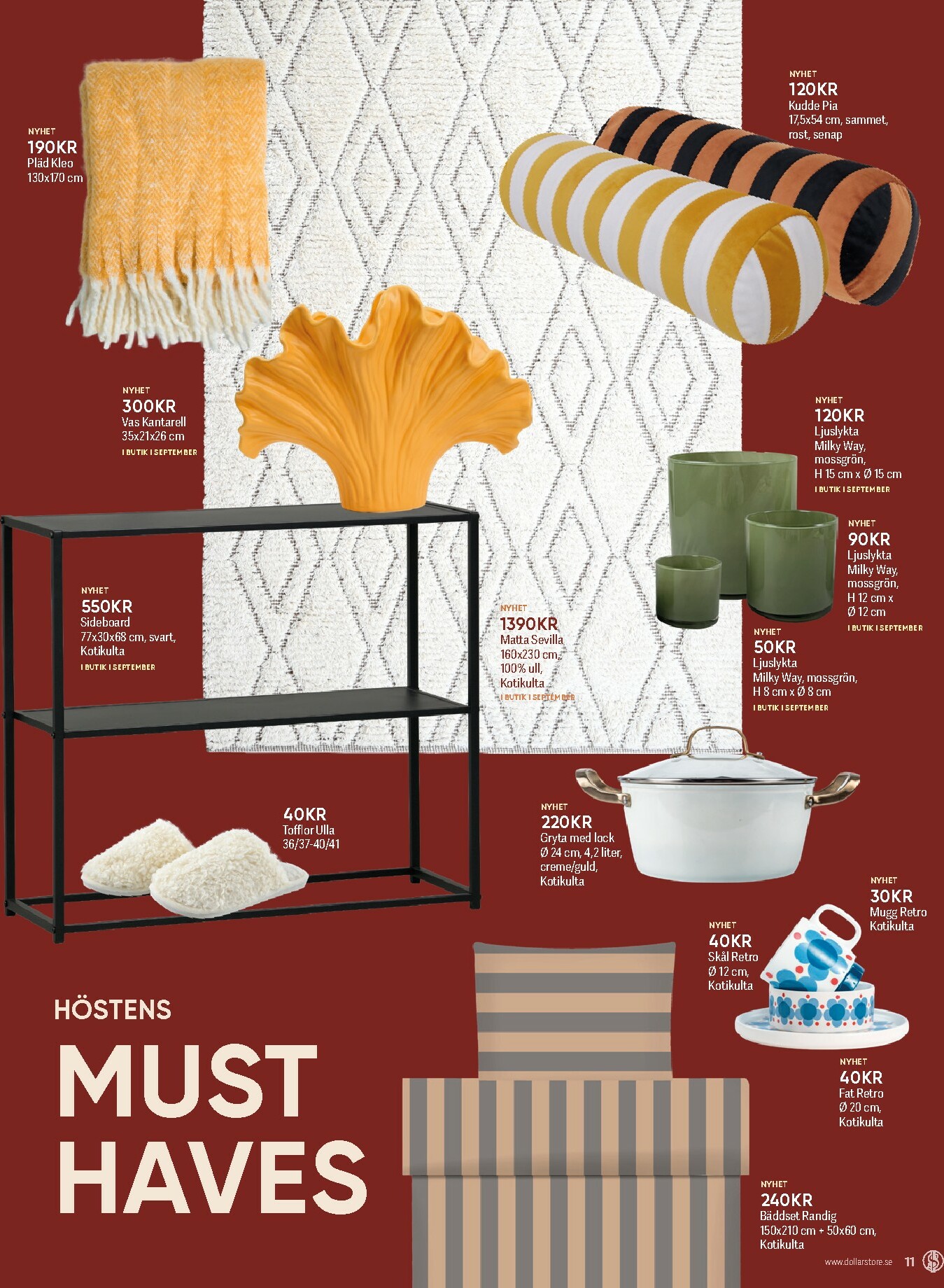 dollar-store - Dollar Store - Inspirationsagasin-reklambladet giltigt från 03/09 - 31/10 - page: 11