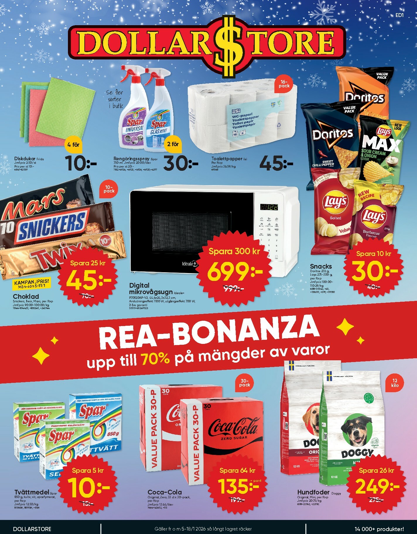 dollar-store - Dollar Store-reklambladet giltigt från 05/01 - 18/01 - page: 1