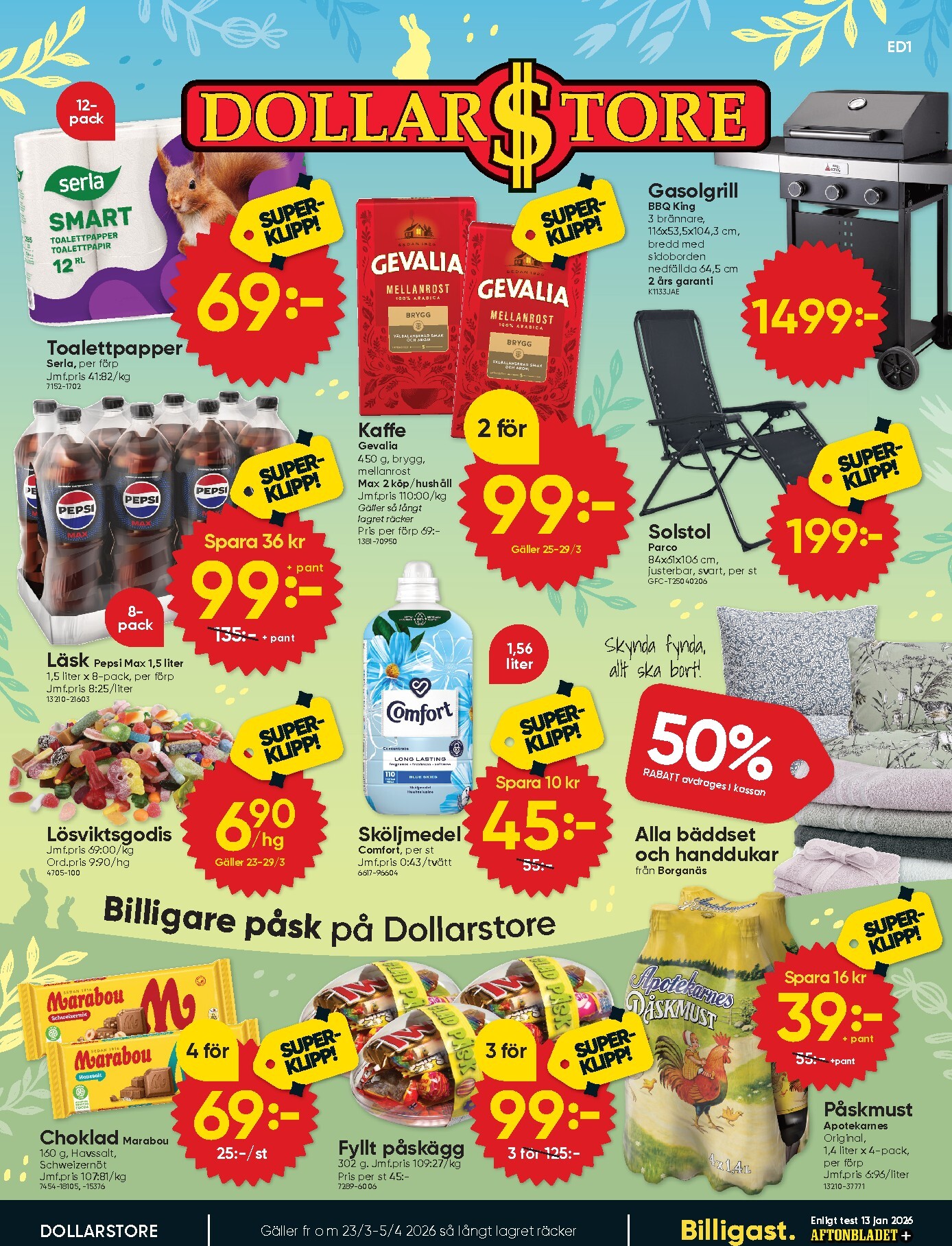dollar-store - Dollar Store-reklambladet giltigt från 23/03/2026 - 05/04/2026 - page: 1