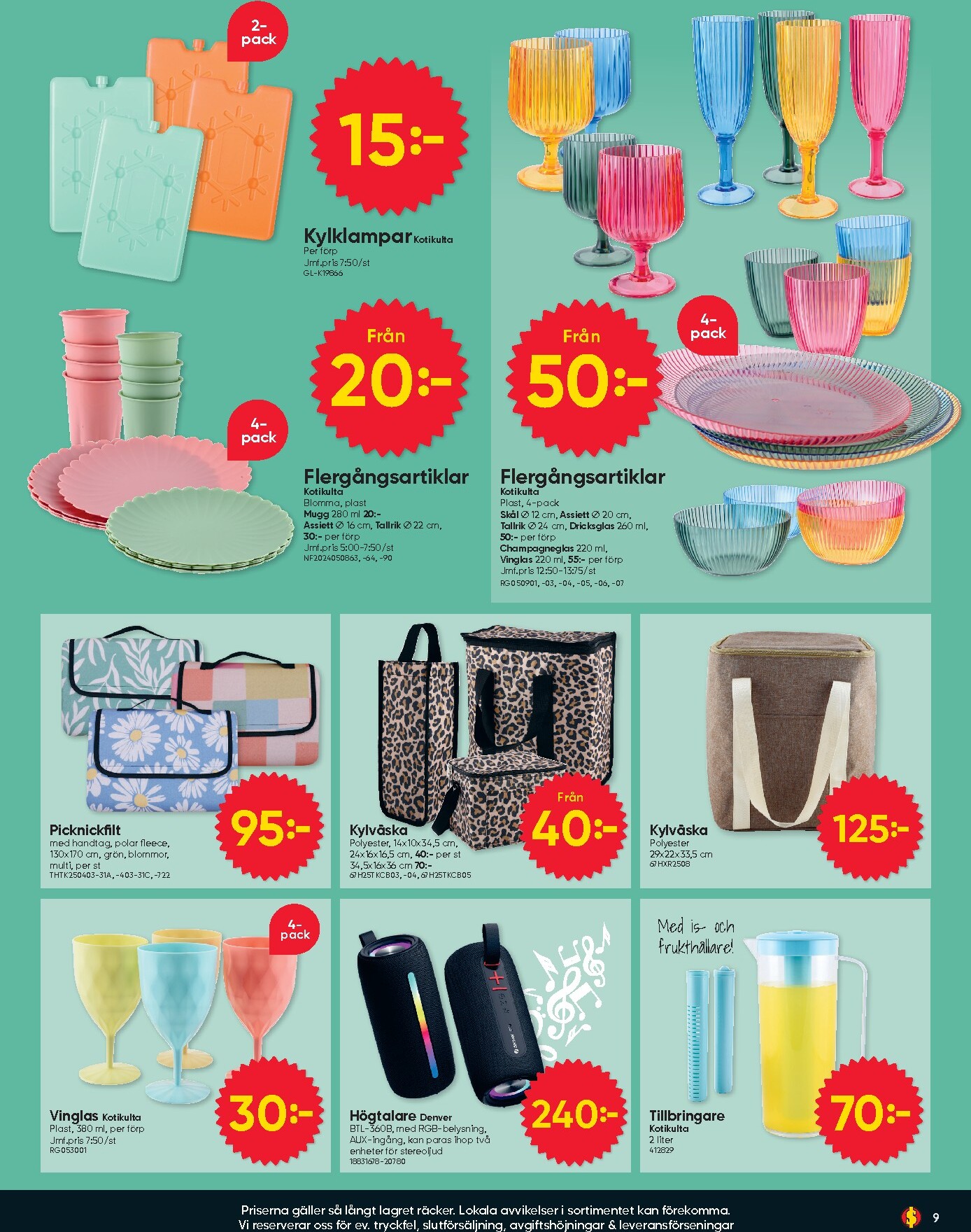 dollar-store - Aktuellt Dollar Store reklamblad giltigt från måndag 20/04/2026 till söndag 26/04/2026 - page: 9