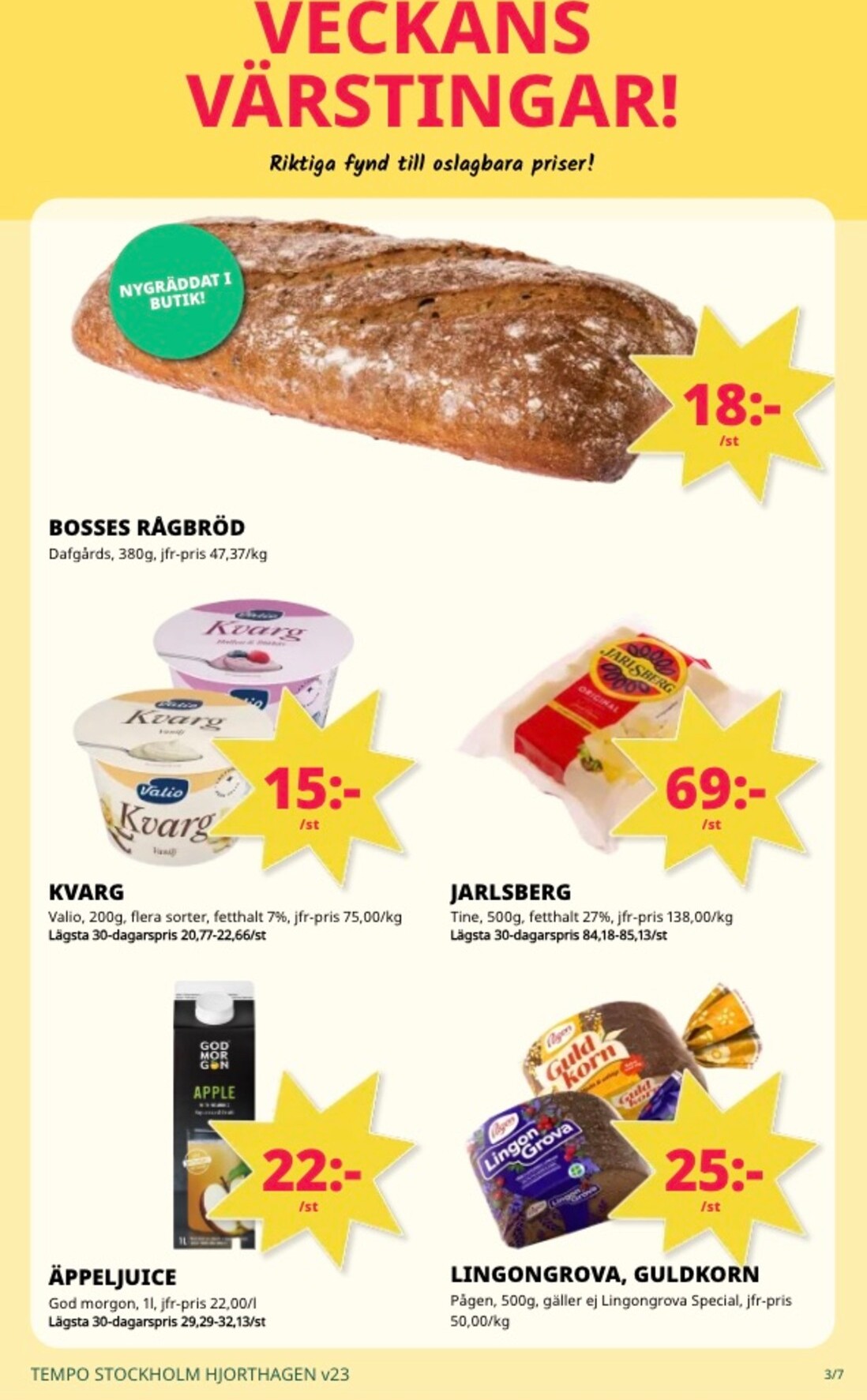 tempo - Aktuellt Tempo reklamblad från måndag, 01/06/2026 till söndag, 07/06/2026 - page: 3
