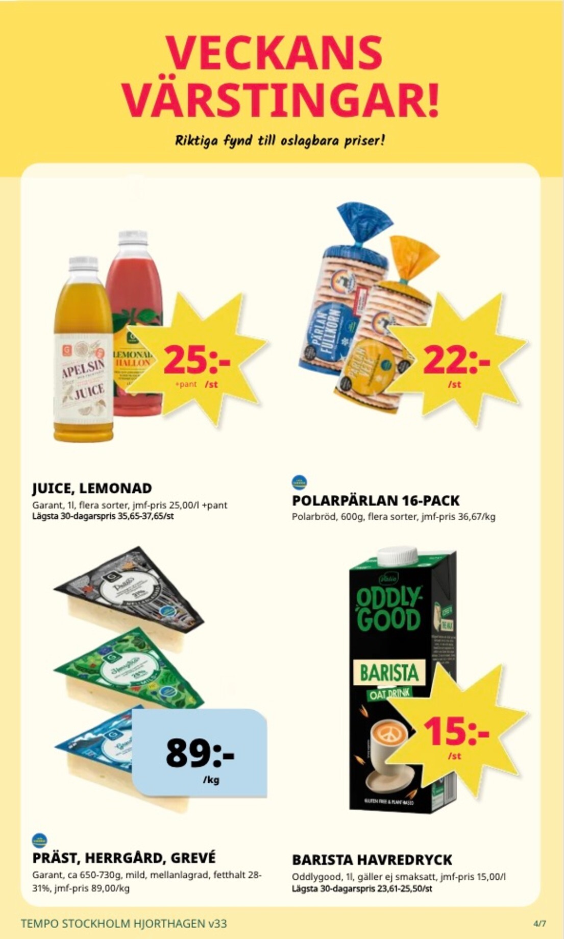 tempo - Aktuellt Tempo reklamblad från måndag, 10/08/2026 till söndag, 16/08/2026 - page: 4