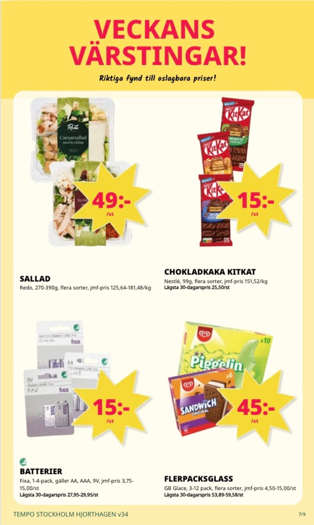 tempo - Aktuellt Tempo reklamblad från måndag, 17/08/2026 till söndag, 23/08/2026 - page: 7