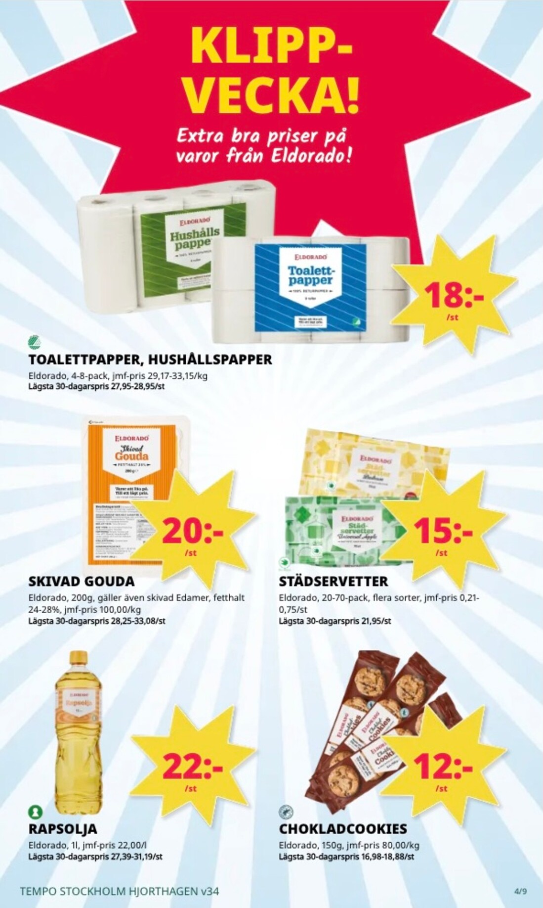 tempo - Aktuellt Tempo reklamblad från måndag, 17/08/2026 till söndag, 23/08/2026 - page: 4