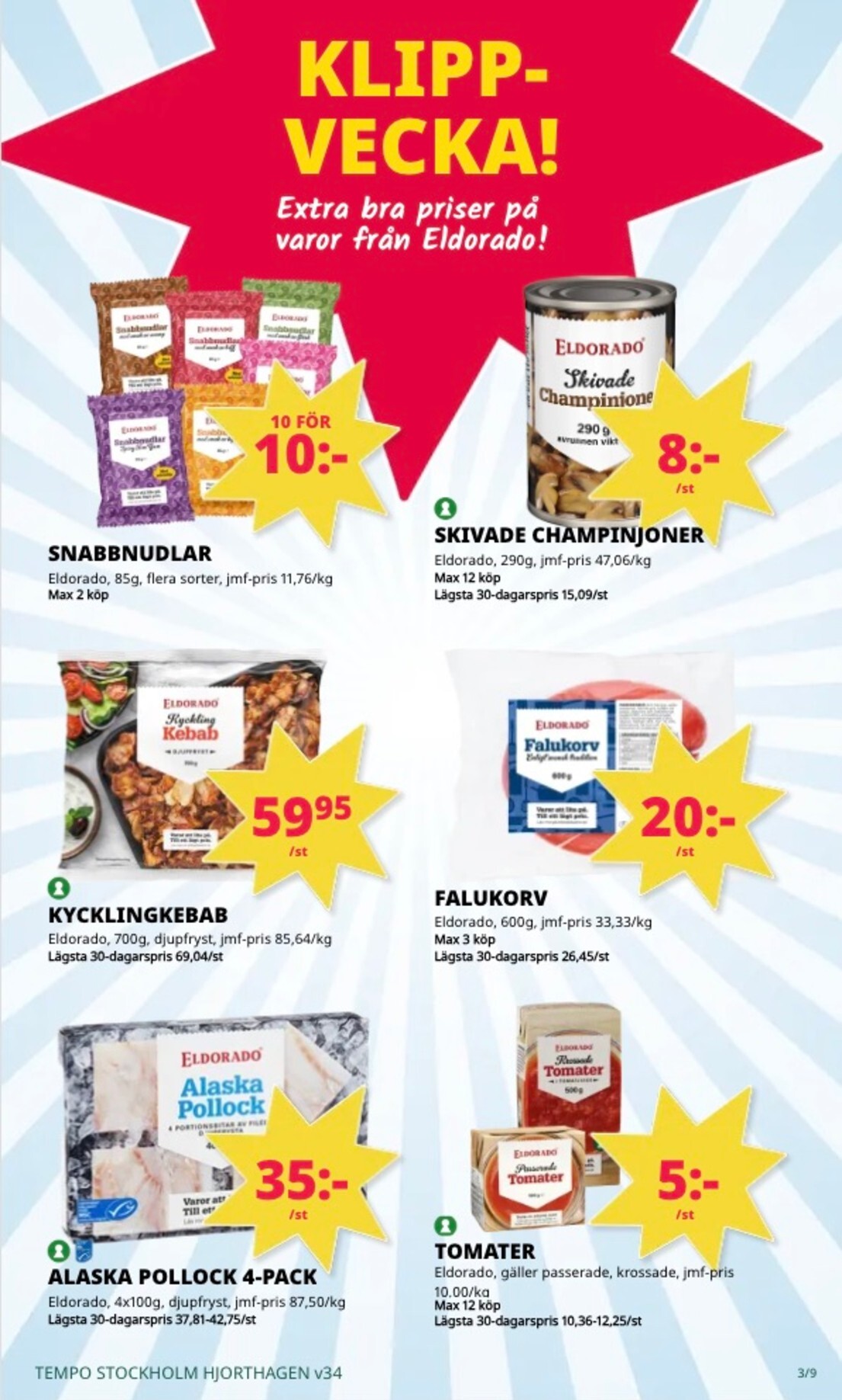 tempo - Aktuellt Tempo reklamblad från måndag, 17/08/2026 till söndag, 23/08/2026 - page: 3