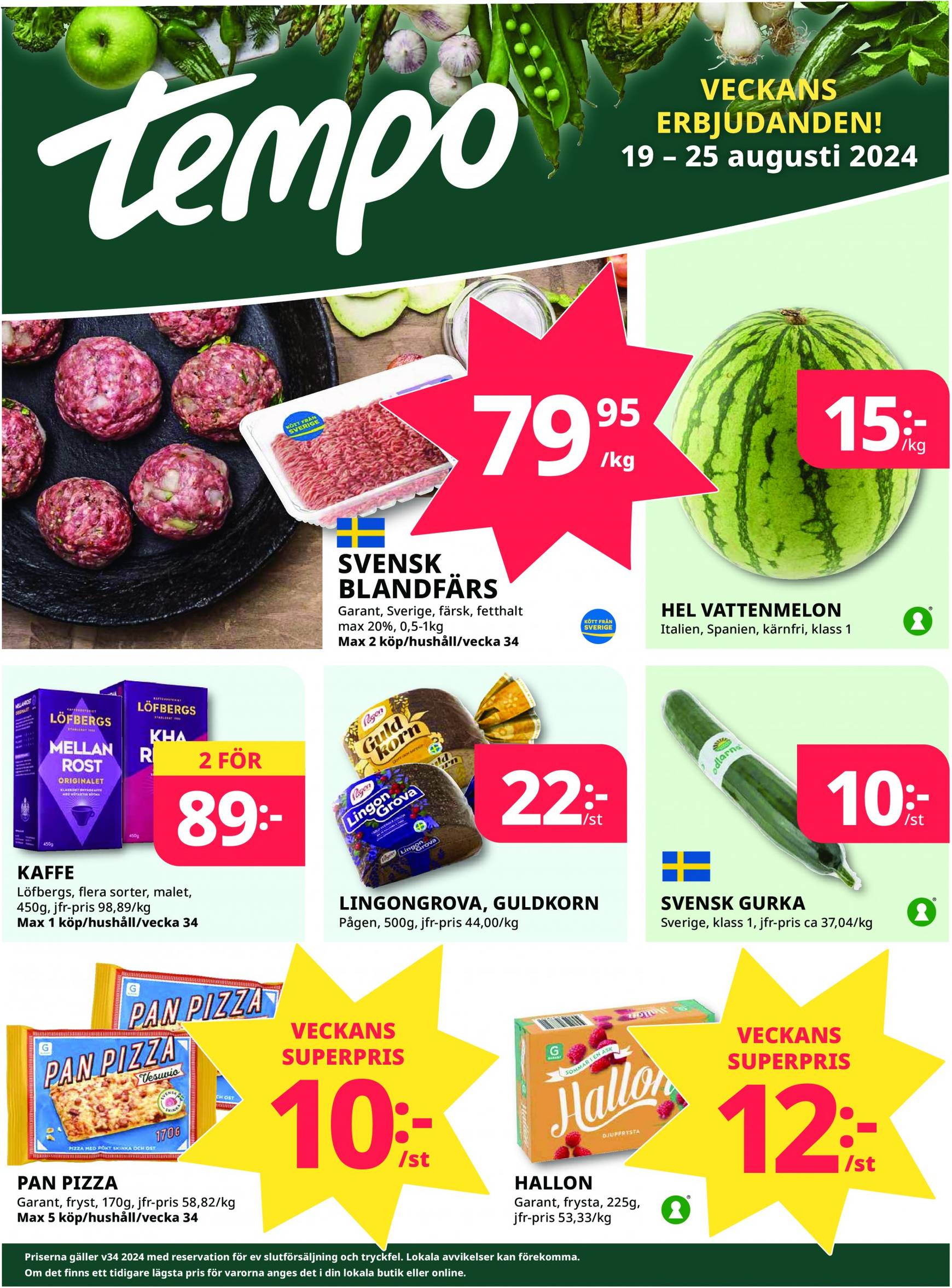 tempo - Tempo-reklambladet giltigt från 19.08. - 25.08. - page: 1