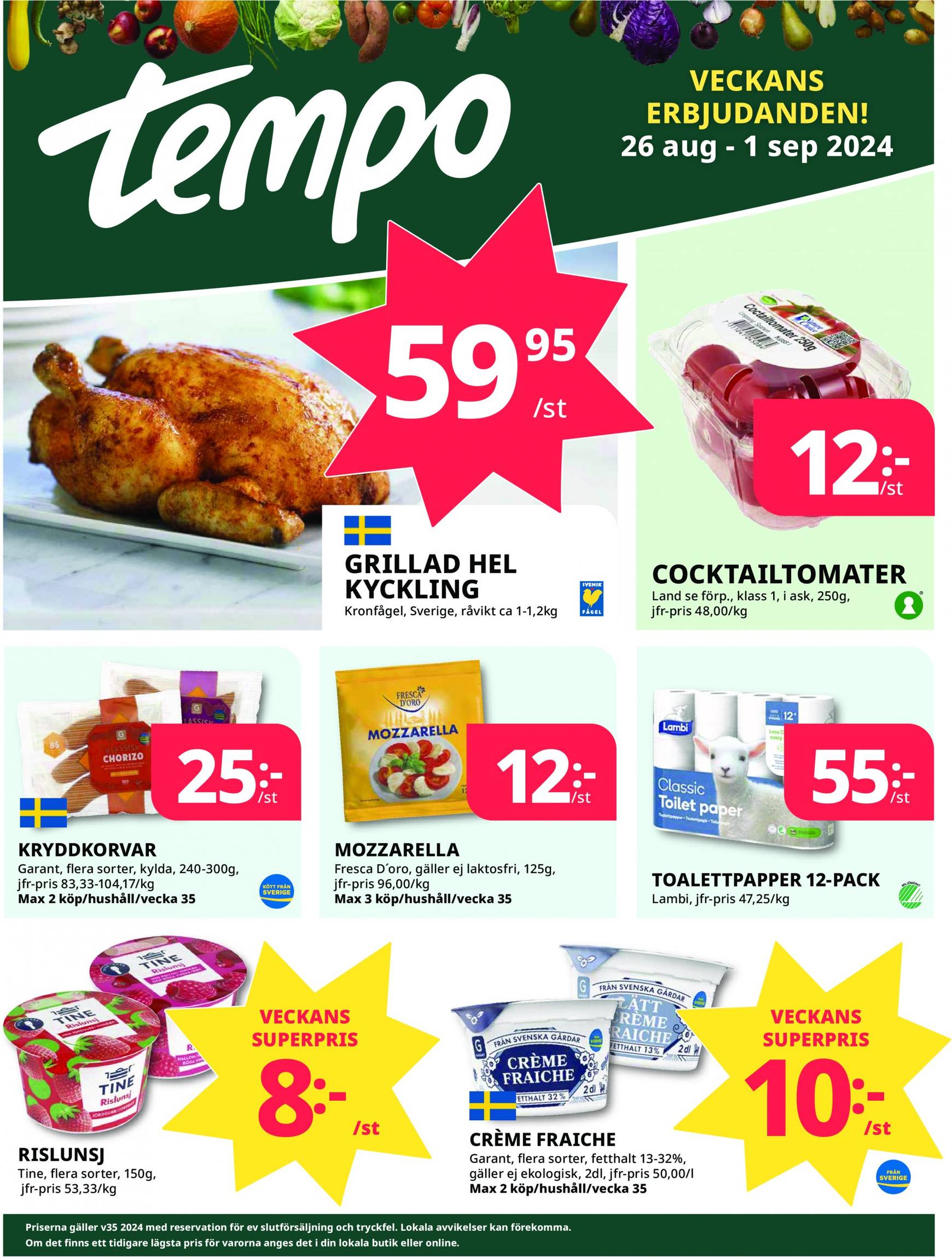 tempo - Tempo-reklambladet giltigt från 26.08. - 01.09. - page: 1