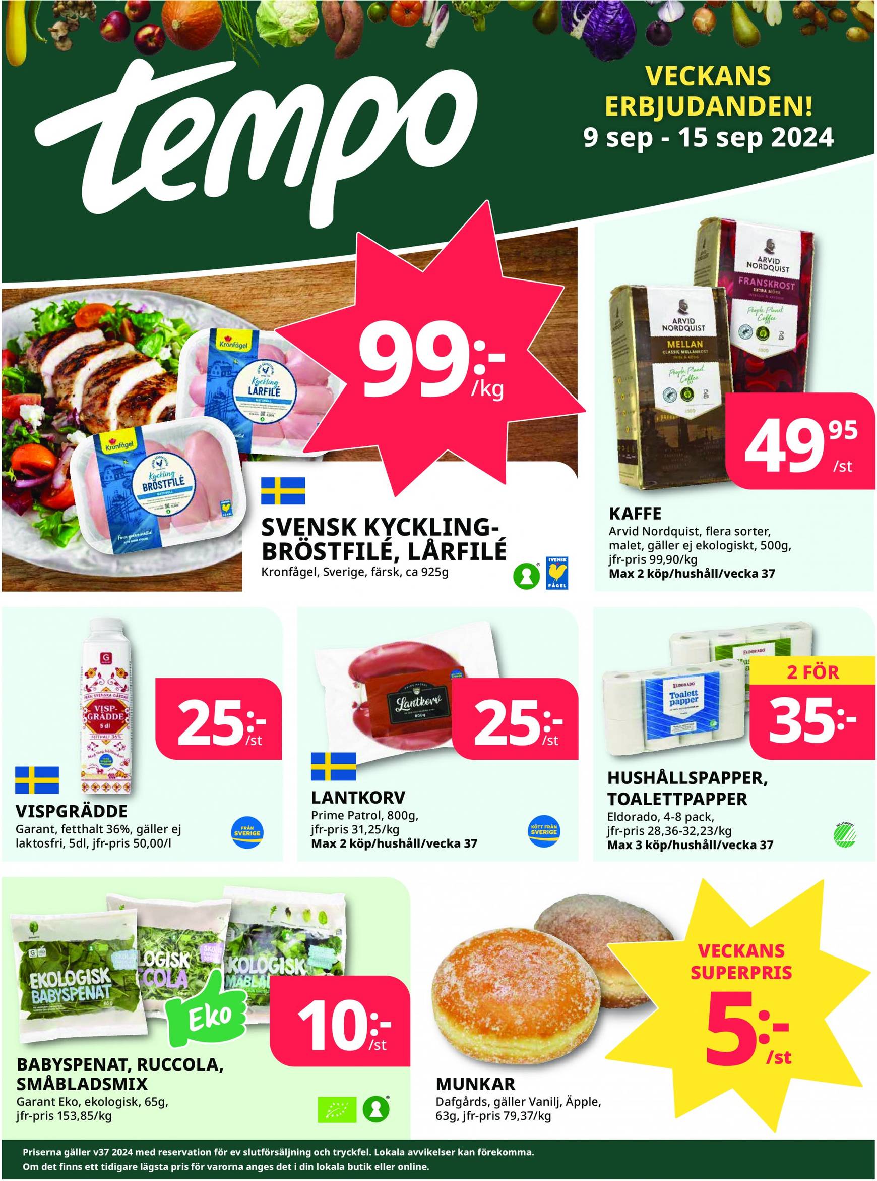 tempo - Tempo-reklambladet giltigt från 09.09. - 15.09. - page: 1