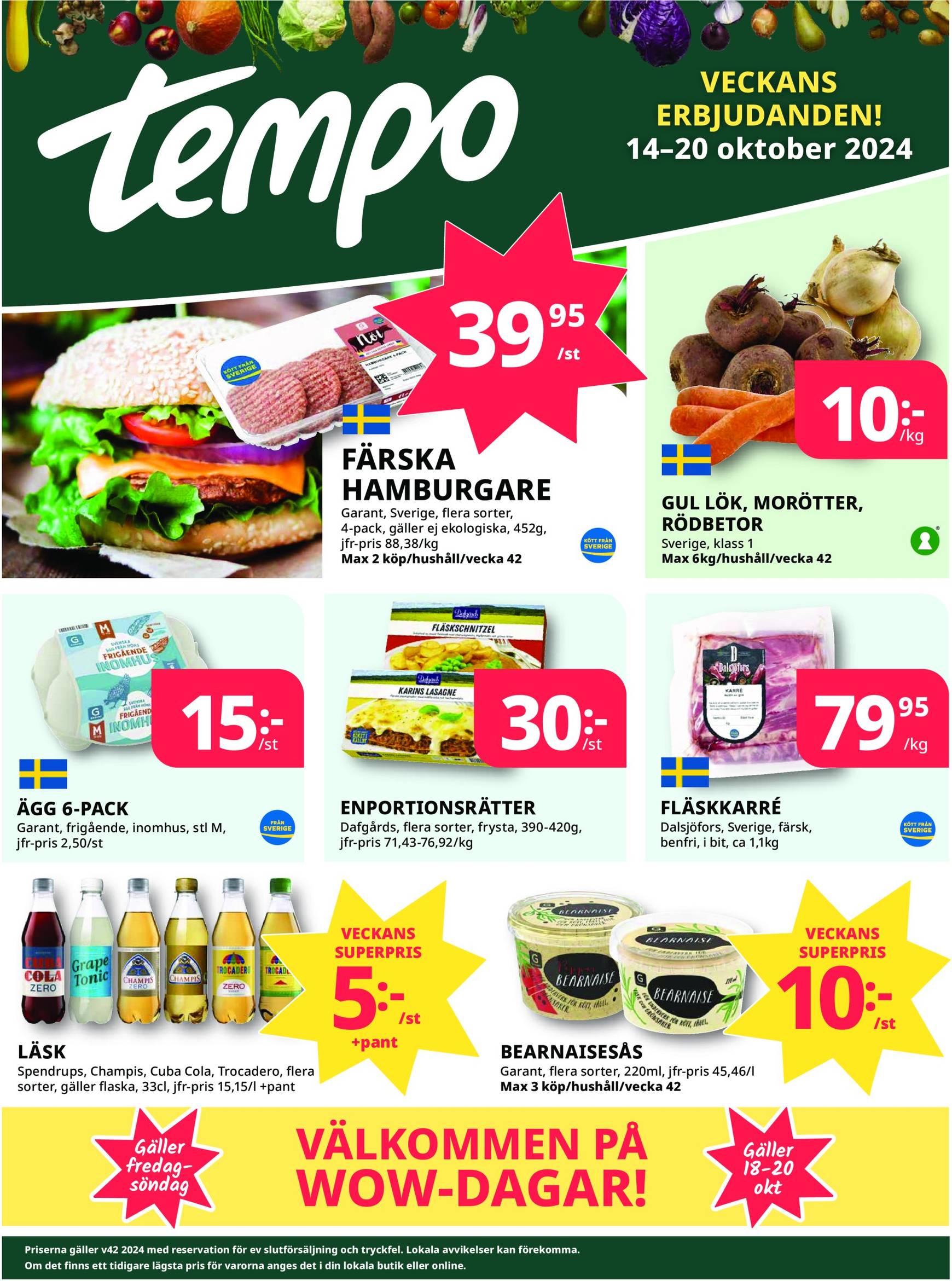 tempo - Tempo-reklambladet är giltigt från 14.10. - 20.10.