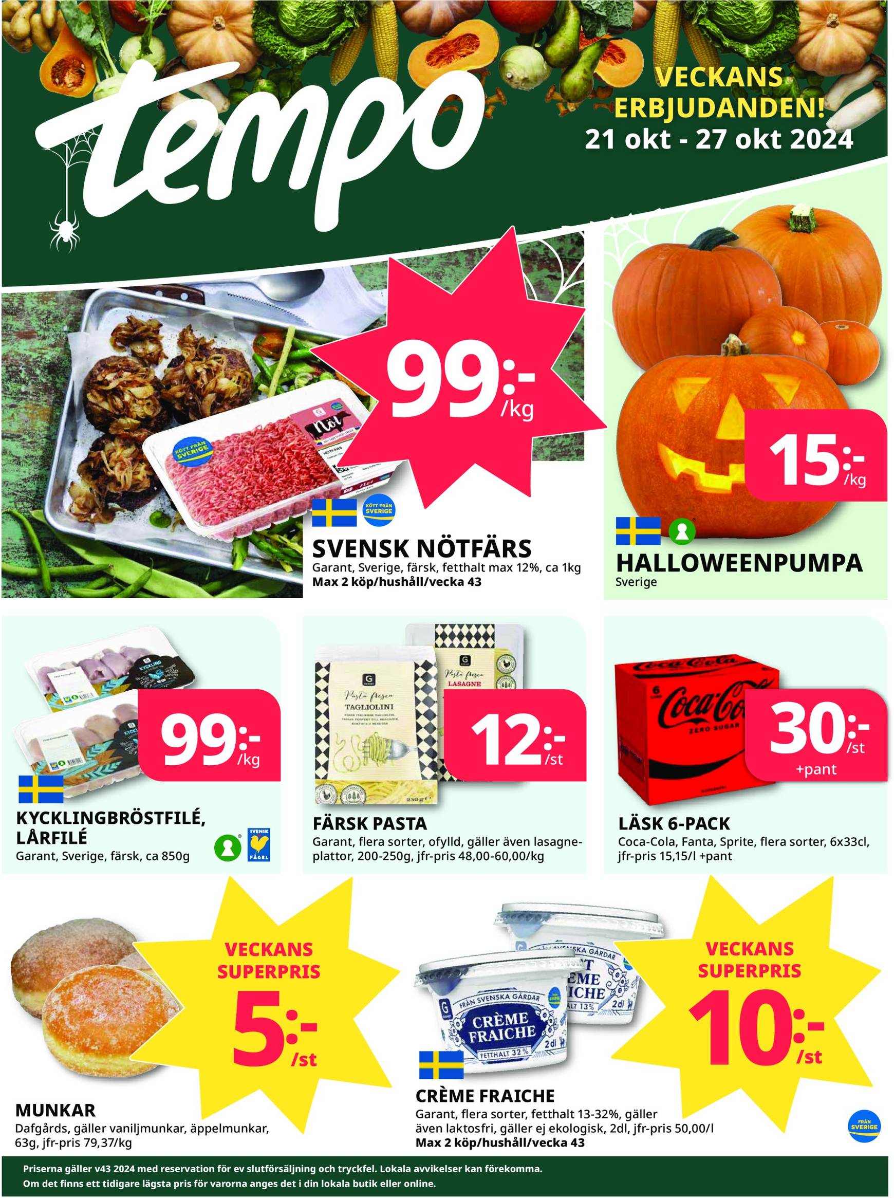 tempo - Tempo-reklambladet är giltigt från 21.10. - 27.10.