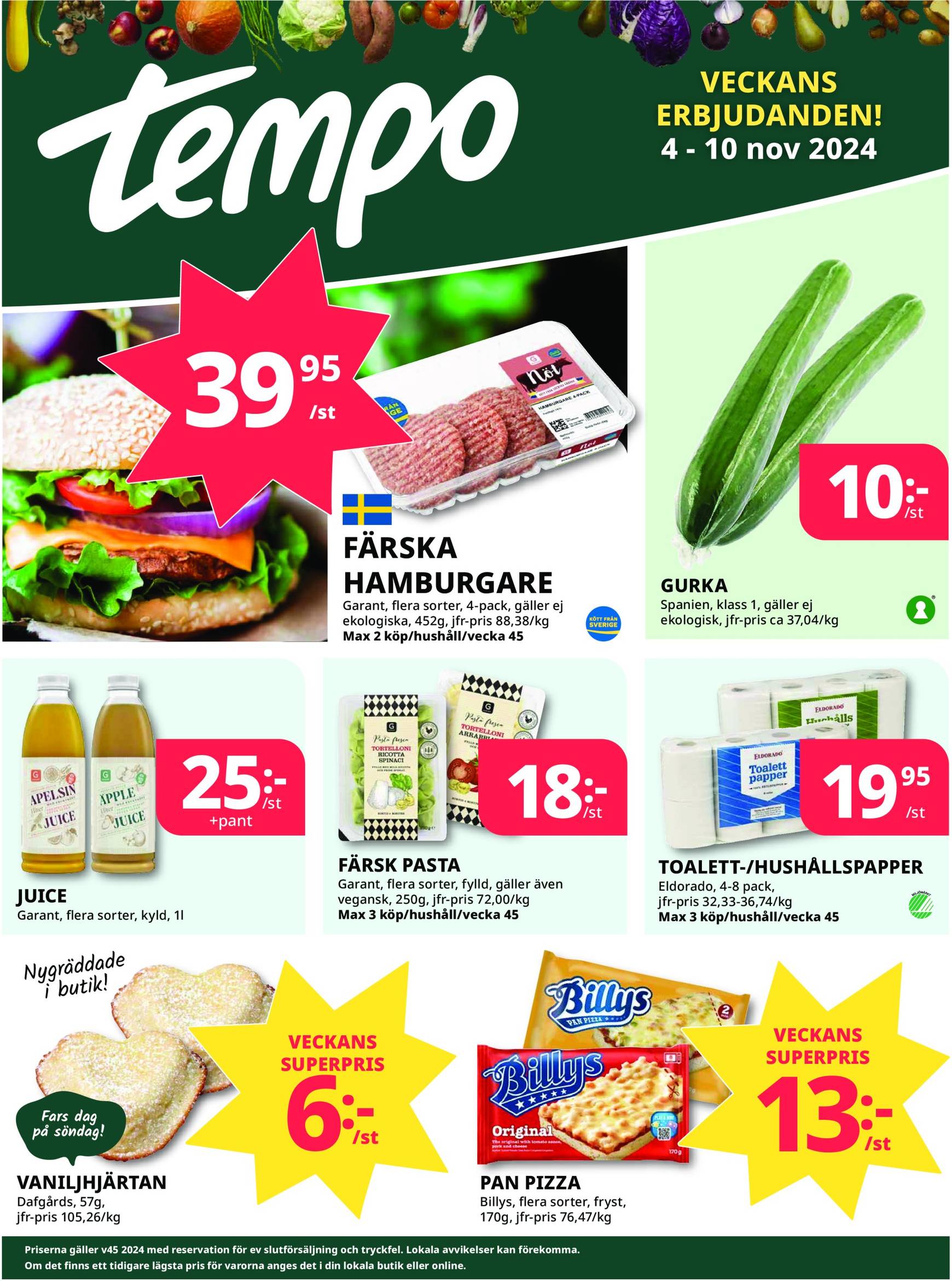 tempo - Tempo-reklambladet är giltigt från 04.11. - 10.11.