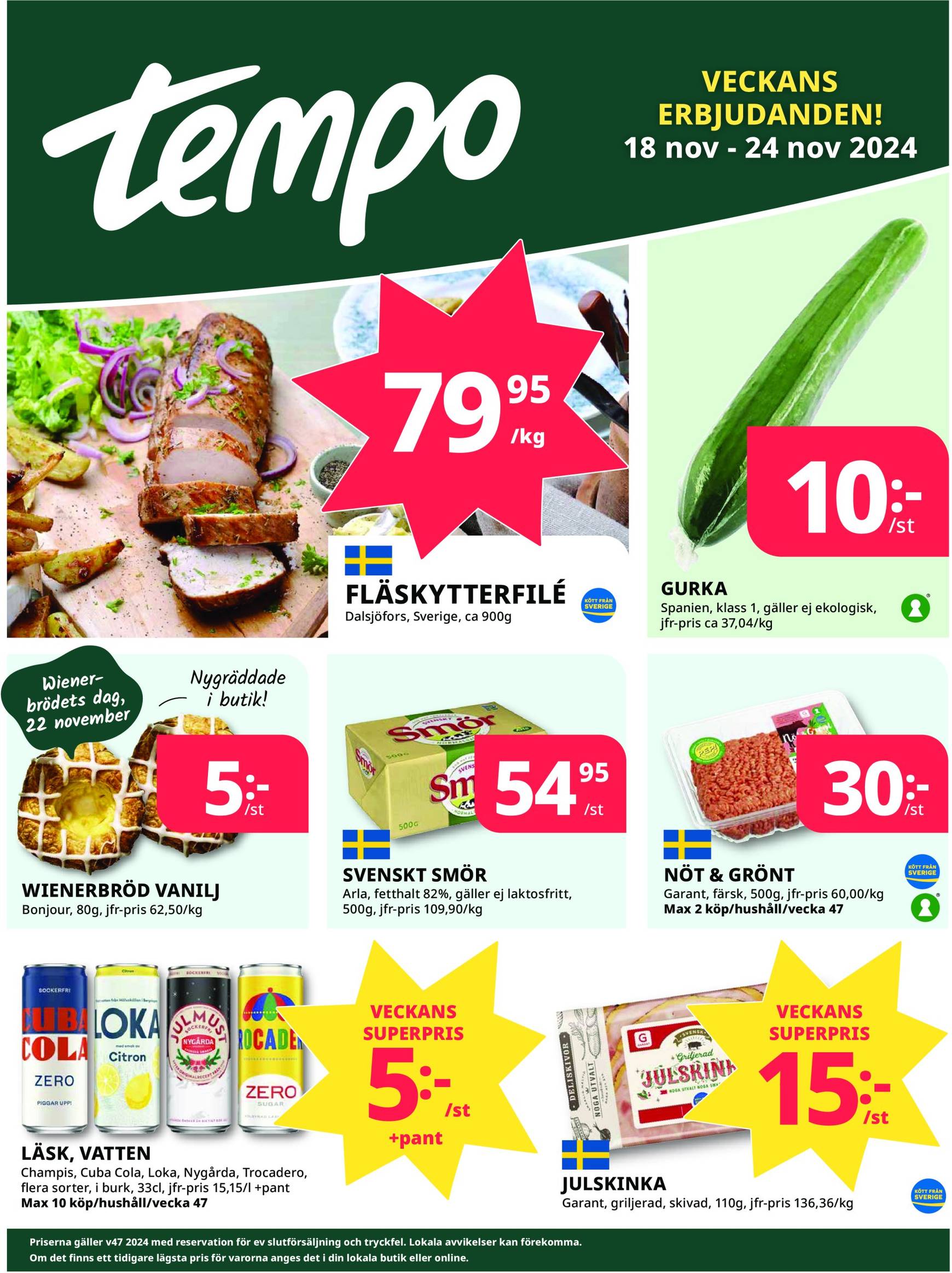 tempo - Tempo-reklambladet är giltigt från 18.11. - 24.11.