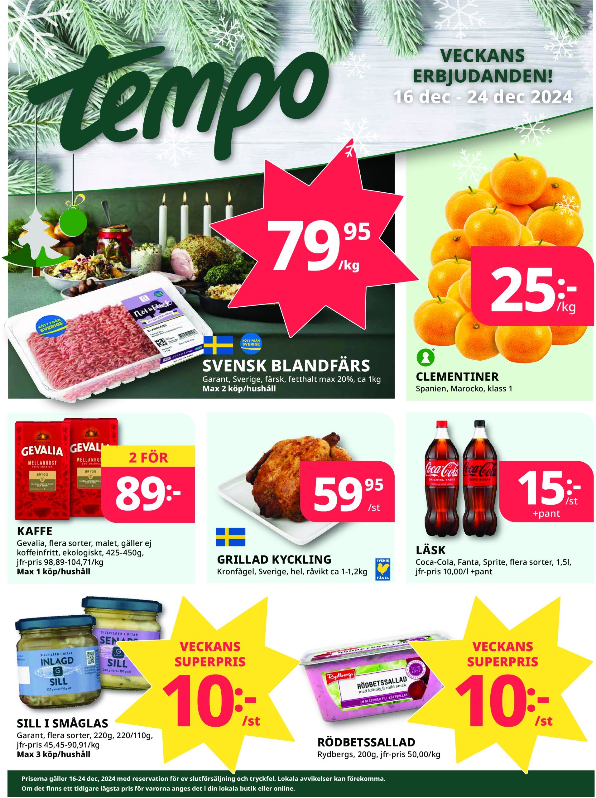 tempo - Tempo-reklambladet giltigt från 16/12 - 24/12