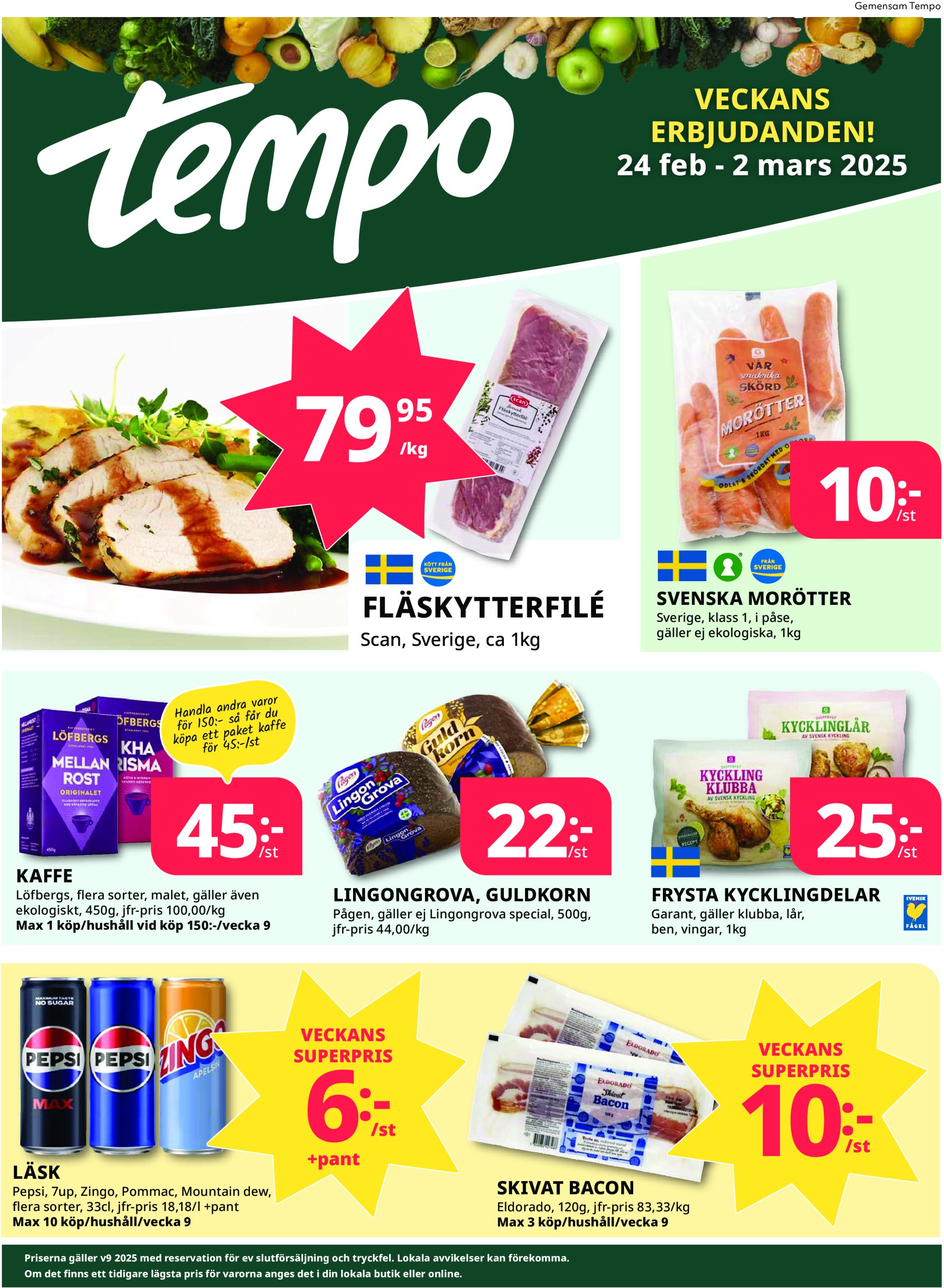 tempo - Tempo-reklambladet giltigt från 24/02 - 02/03