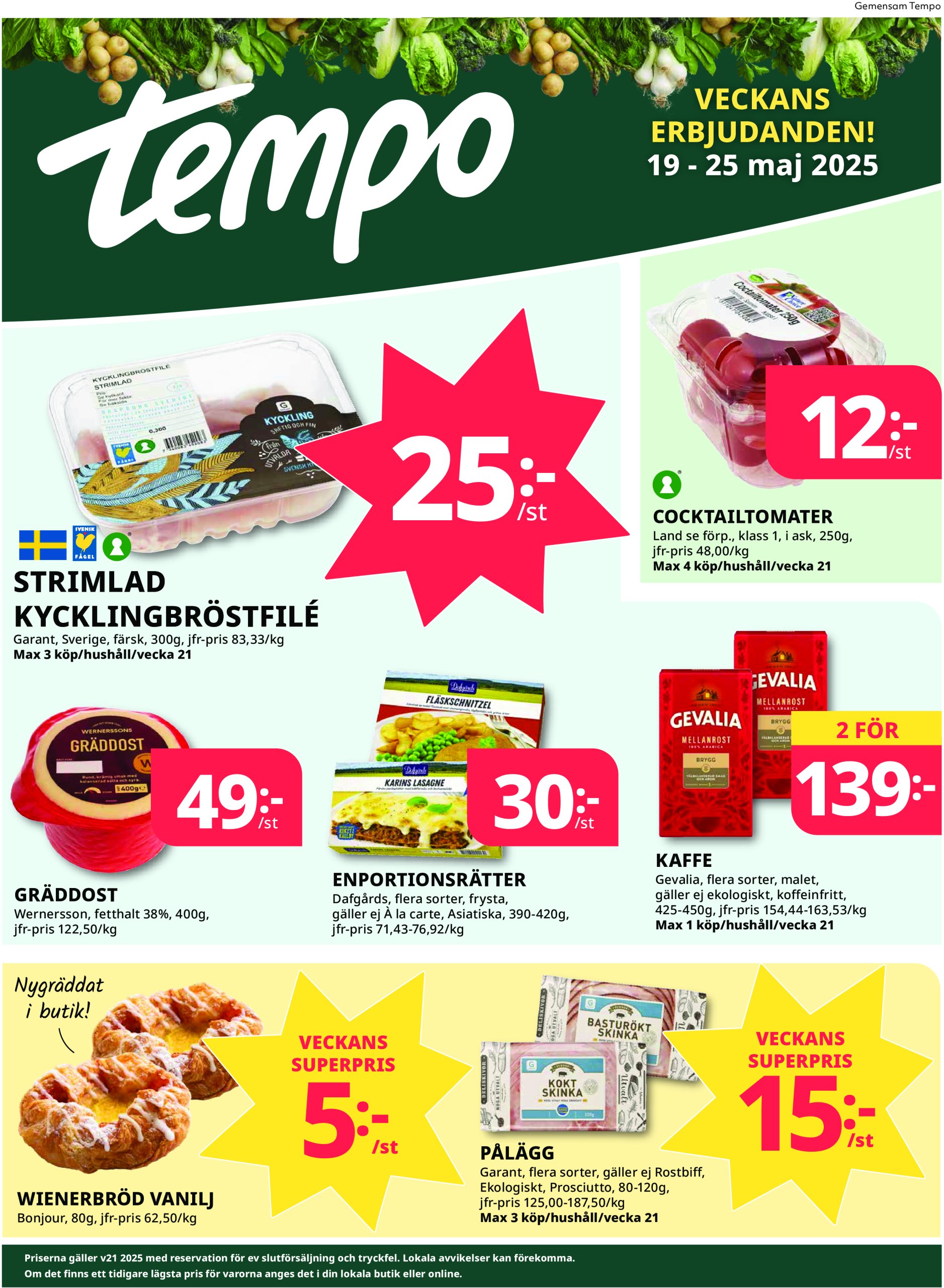 tempo - Tempo-reklambladet giltigt från 19/05 - 25/05 - page: 1