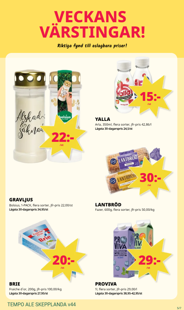 tempo - Tempo-reklambladet giltigt från 27/10 - 02/11 - page: 5