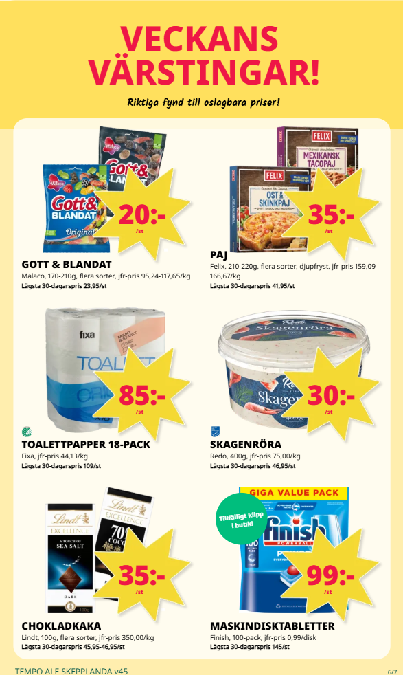 tempo - Tempo-reklambladet giltigt från 03/11 - 09/11 - page: 6