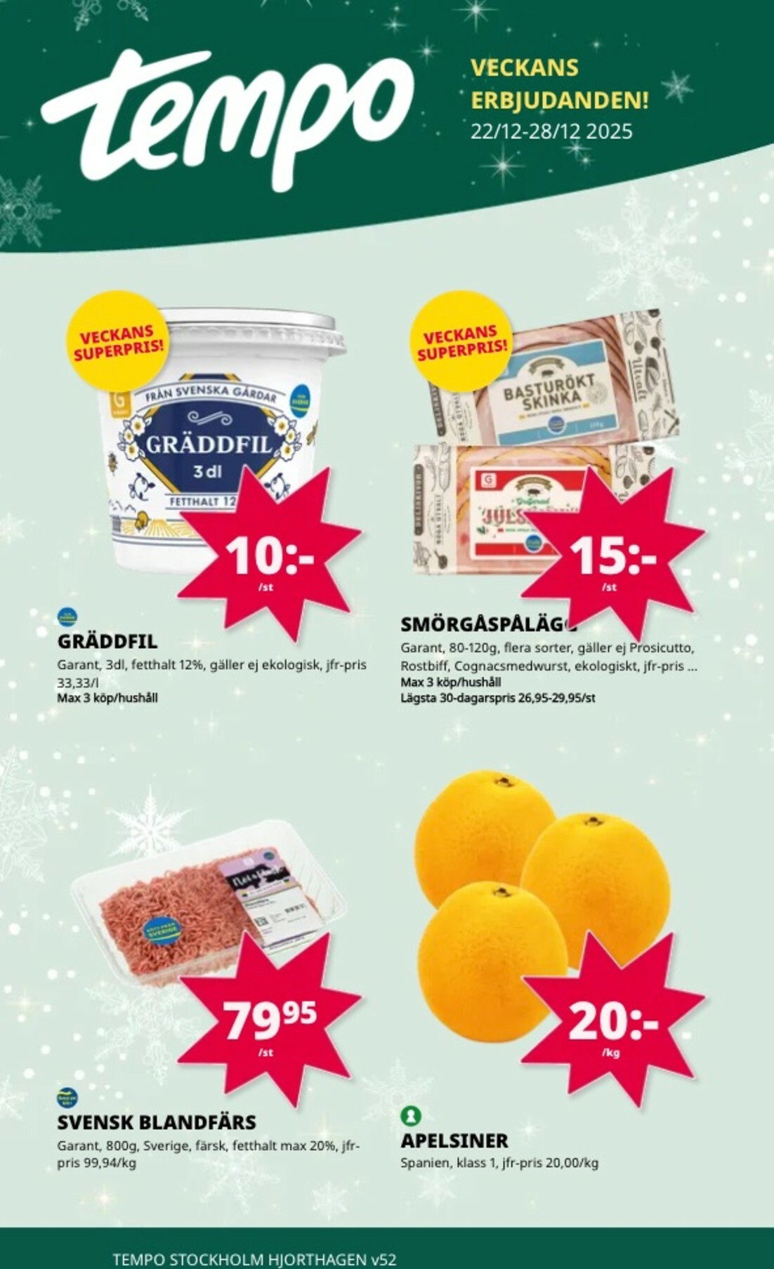 tempo - Tempo-reklambladet giltigt från 22/12 - 28/12 - page: 3