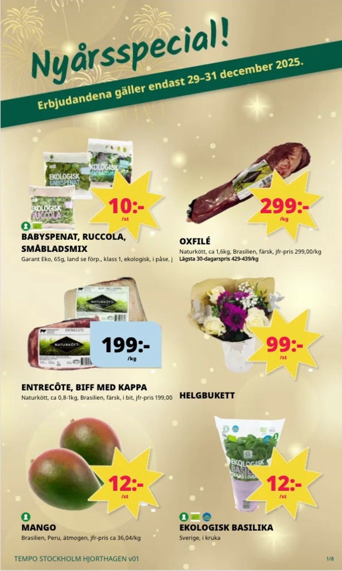 tempo - Tempo-reklambladet giltigt från 29/12 - 04/01 - page: 1