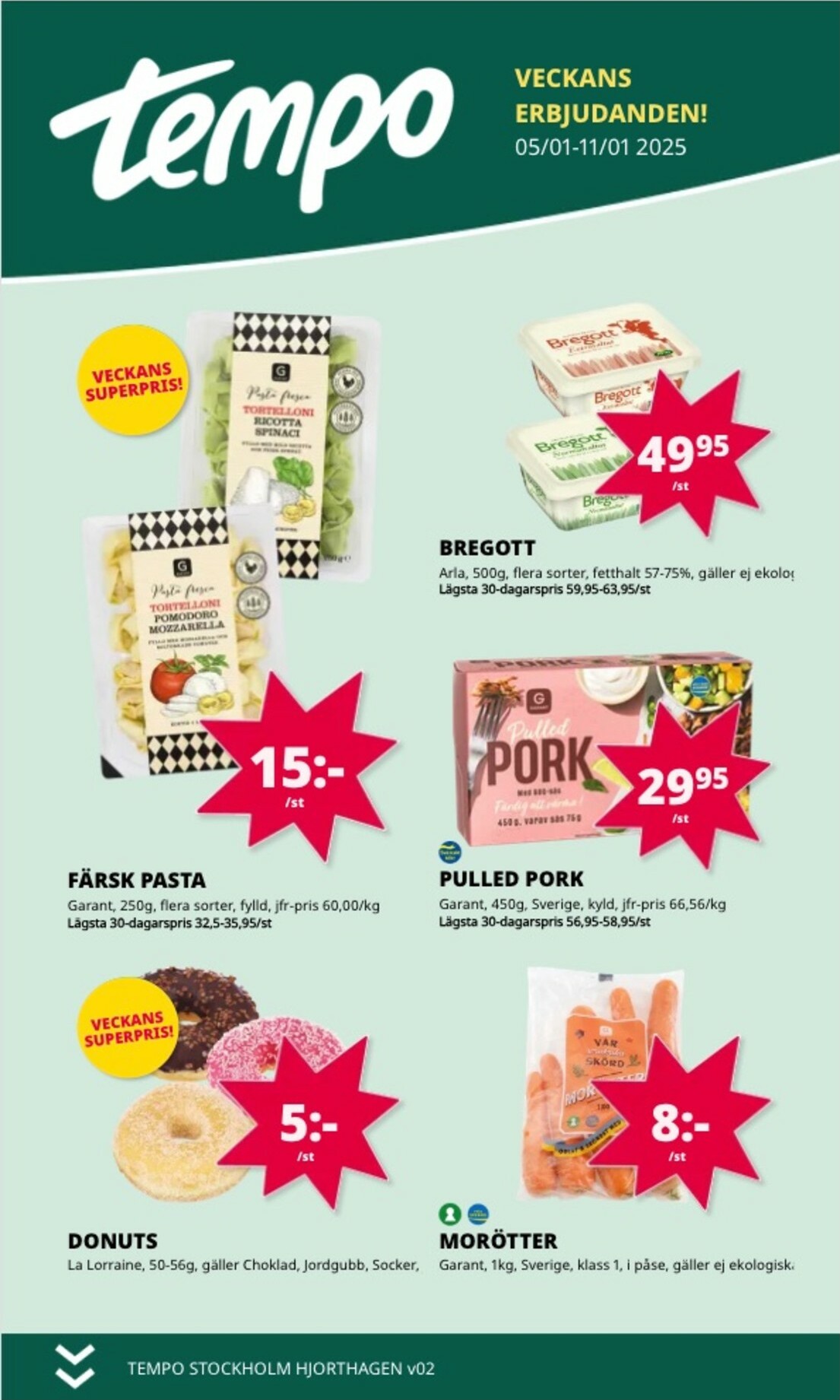 tempo - Tempo-reklambladet giltigt från 05/01 - 11/01 - page: 1