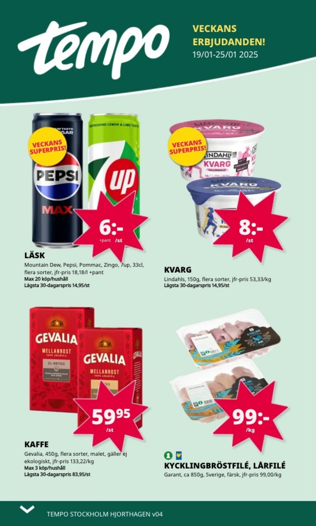 tempo - Tempo-reklambladet giltigt från 19/01 - 25/01