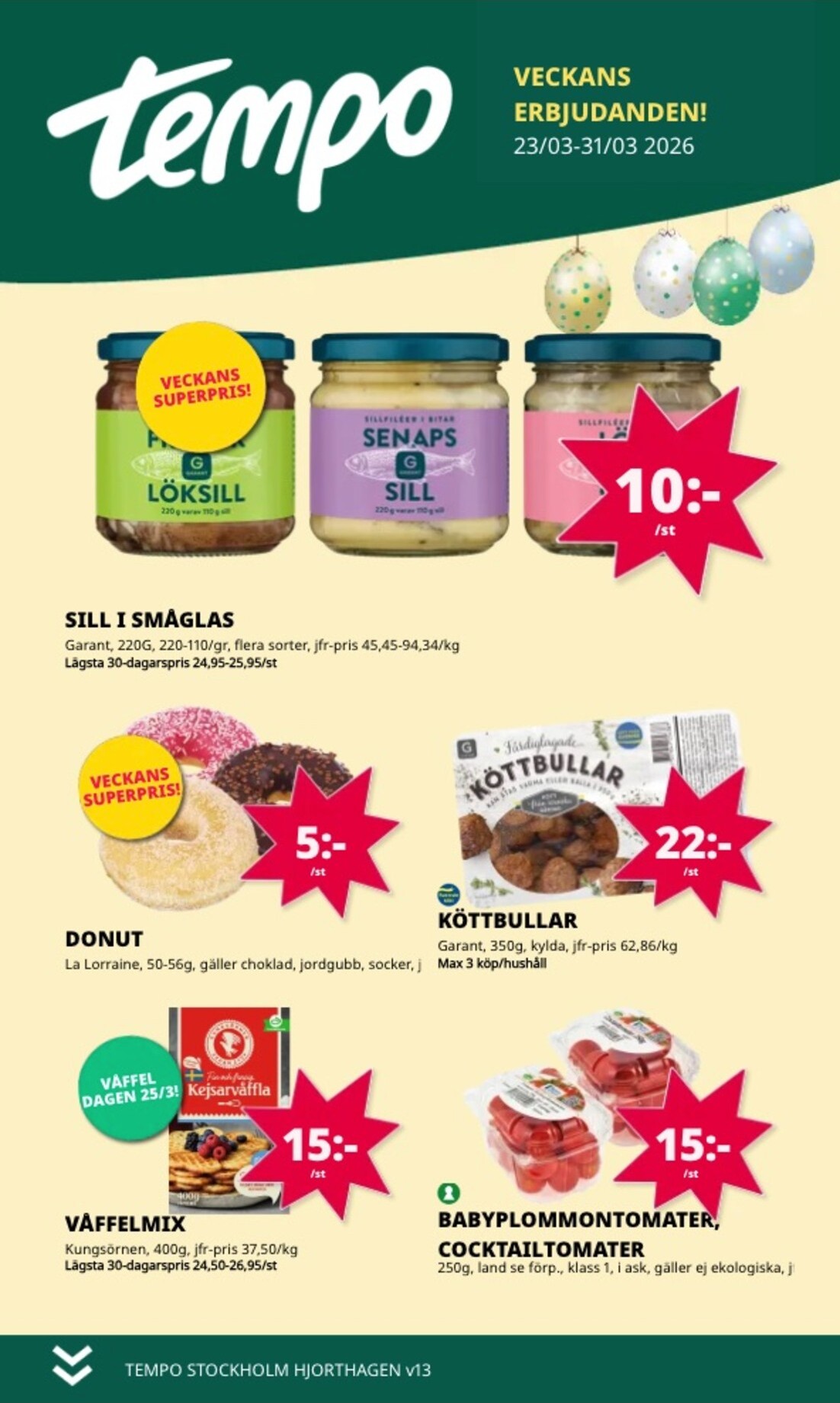 tempo - Tempo-reklambladet giltigt från 23/03/2026 - 31/03/2026 - page: 1