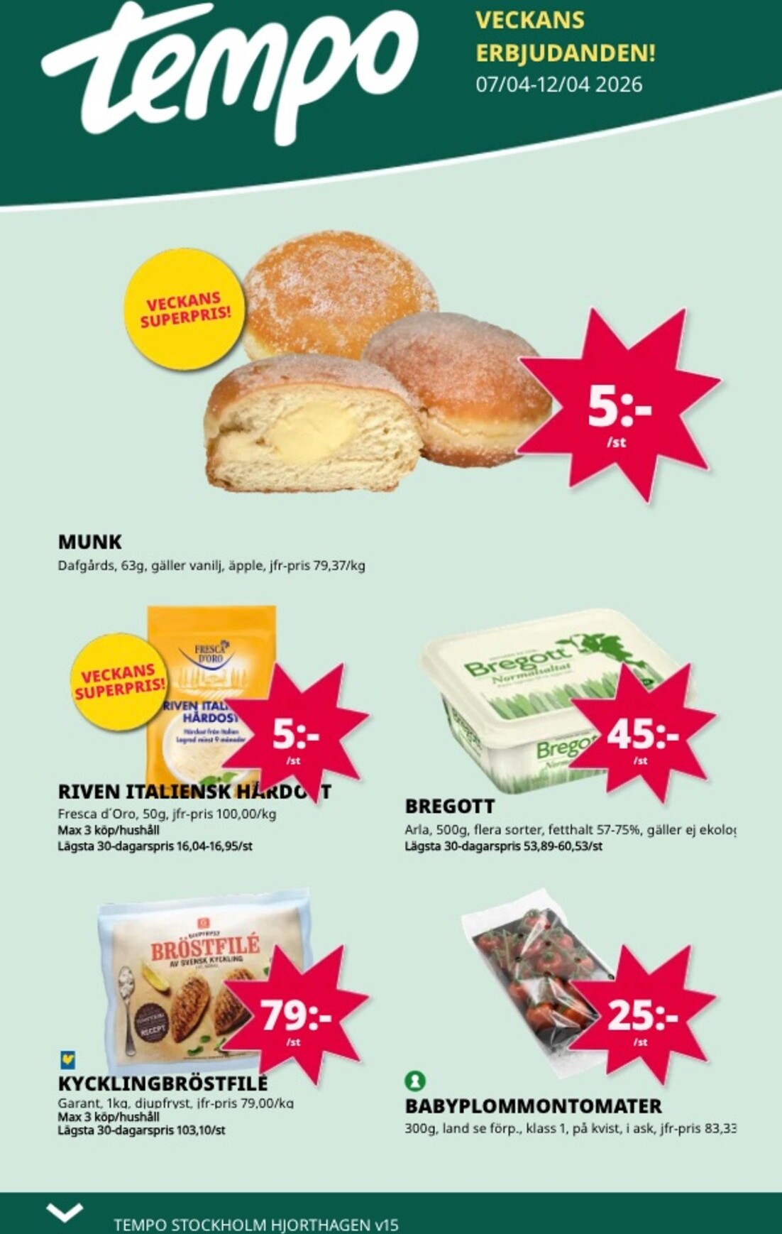 tempo - Tempo-reklambladet giltigt från 07/04/2026 - 12/04/2026