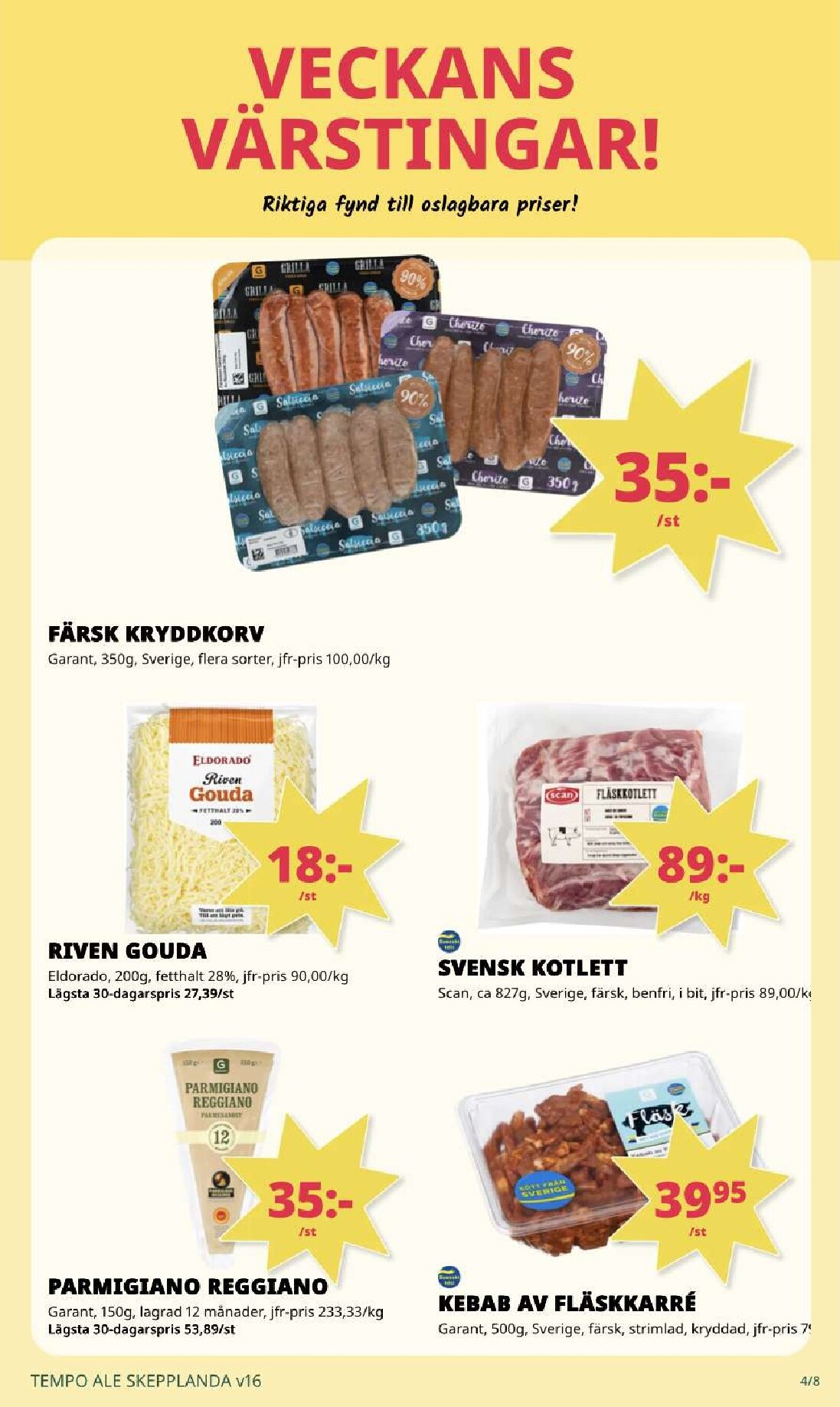 tempo - Tempo reklamblad för nästa vecka från måndag 13/04/2026 till söndag 19/04/2026 - page: 4