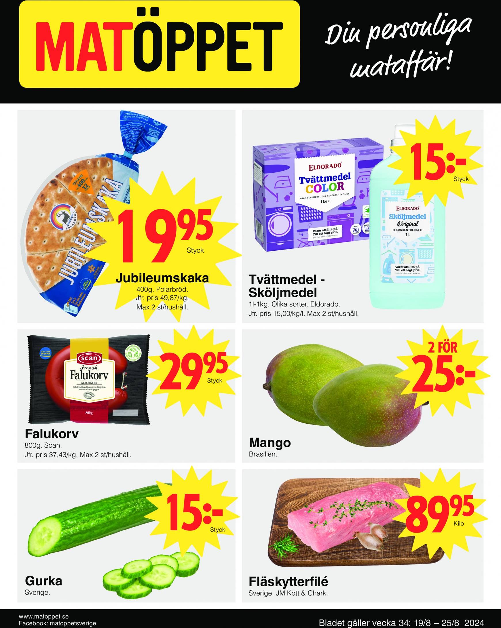 matoppet - Matöppet-reklambladet giltigt från 19.08. - 25.08.