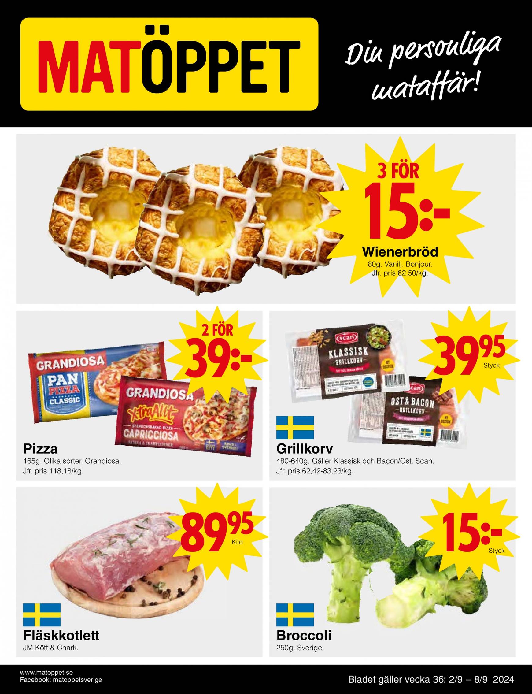 matoppet - Matöppet-reklambladet giltigt från 02.09. - 08.09. - page: 1