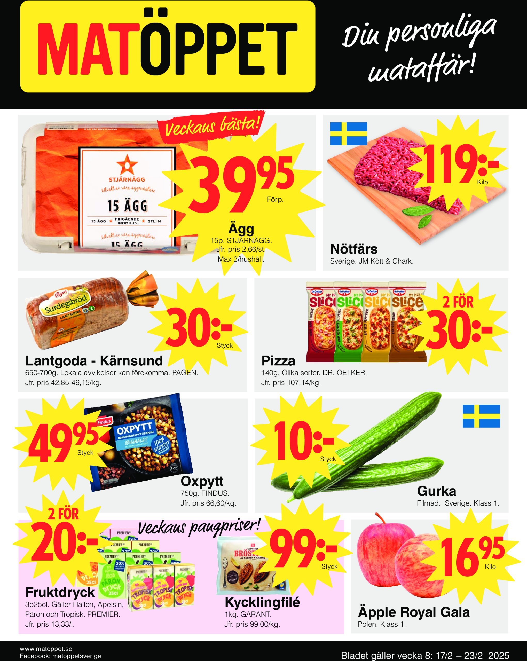 matoppet - Matöppet-reklambladet giltigt från 17/02 - 23/02 - page: 1