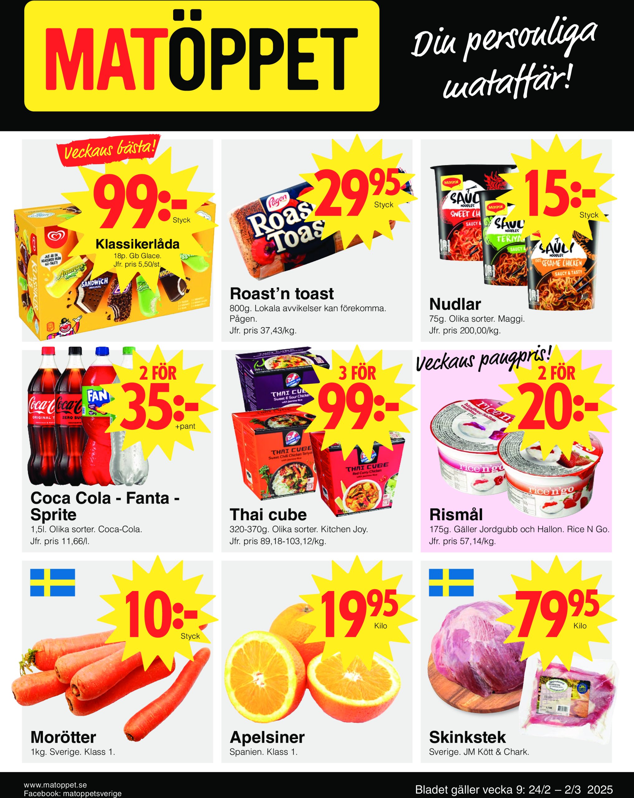 matoppet - Matöppet-reklambladet giltigt från 24/02 - 02/03