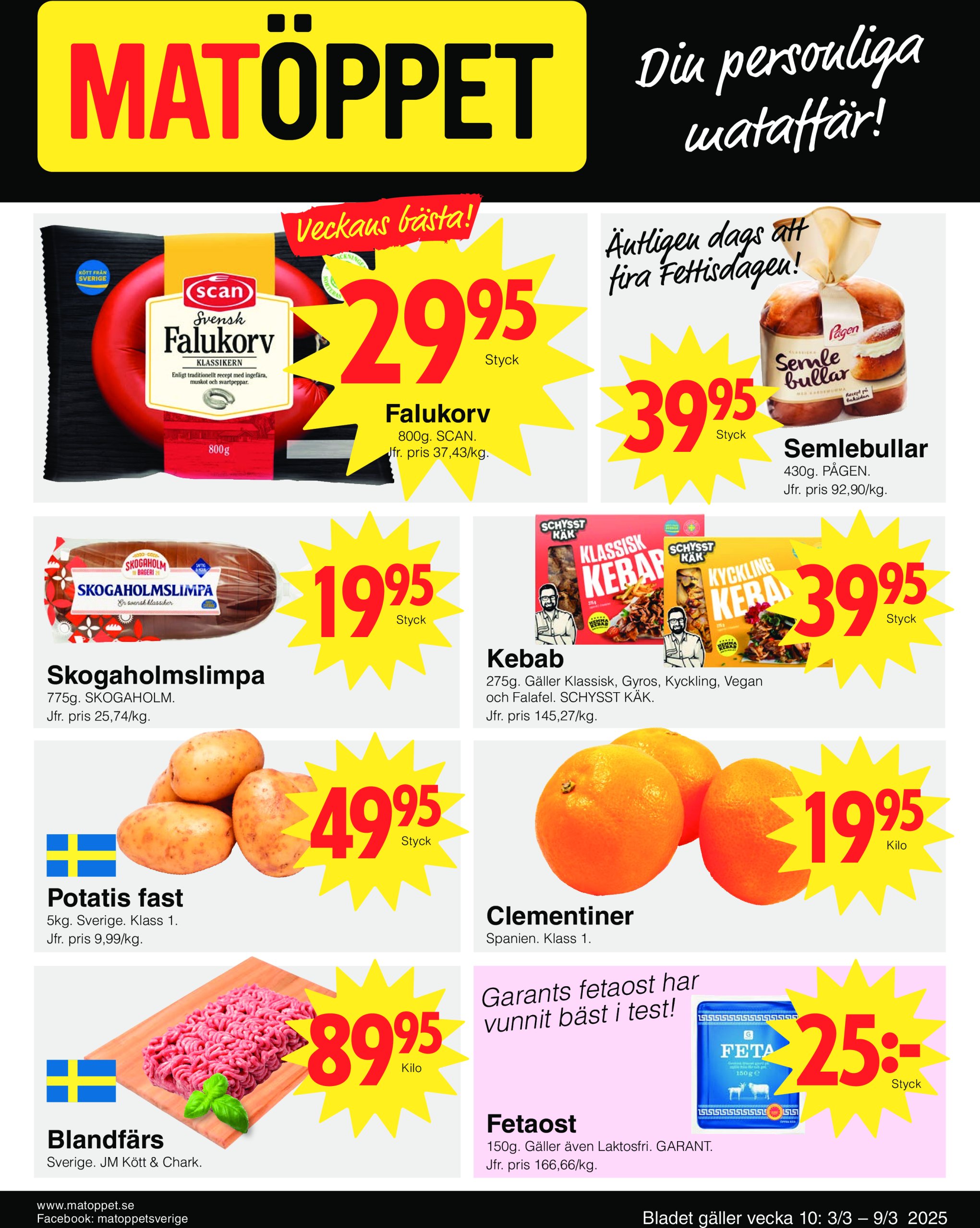 matoppet - Matöppet-reklambladet giltigt från 03/03 - 09/03