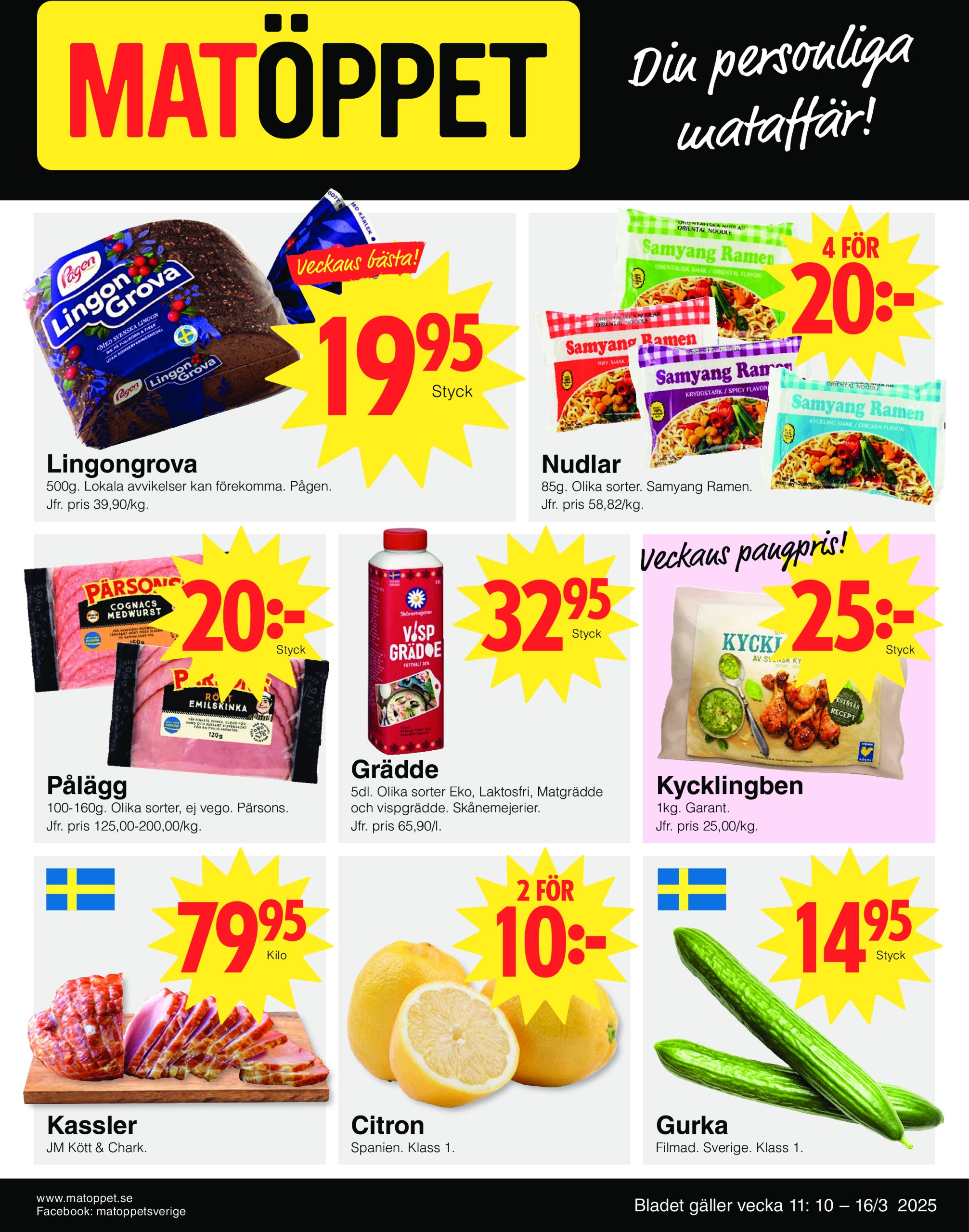 matoppet - Matöppet-reklambladet giltigt från 10/03 - 16/03