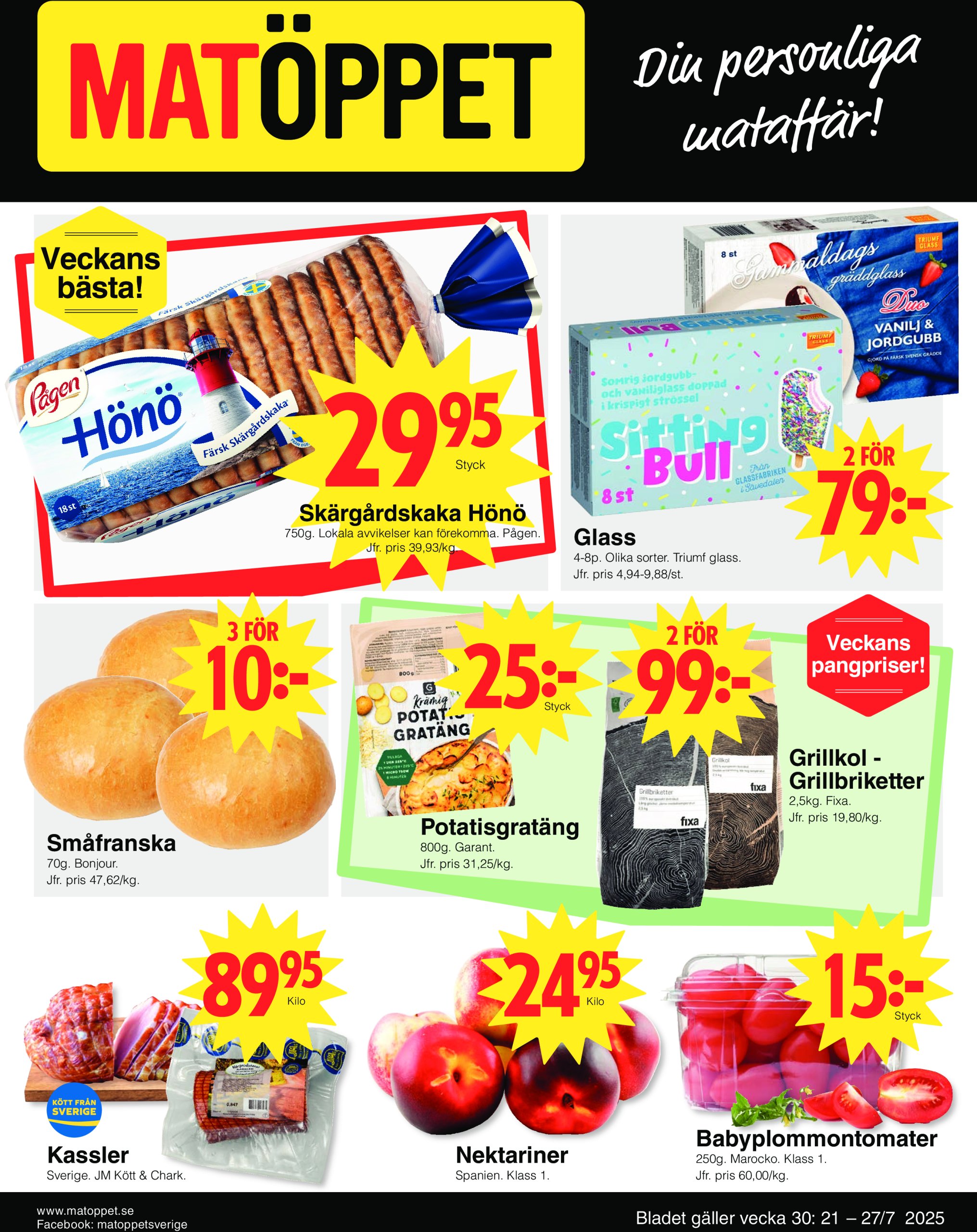 matoppet - Matöppet-reklambladet giltigt från 21/07 - 27/07
