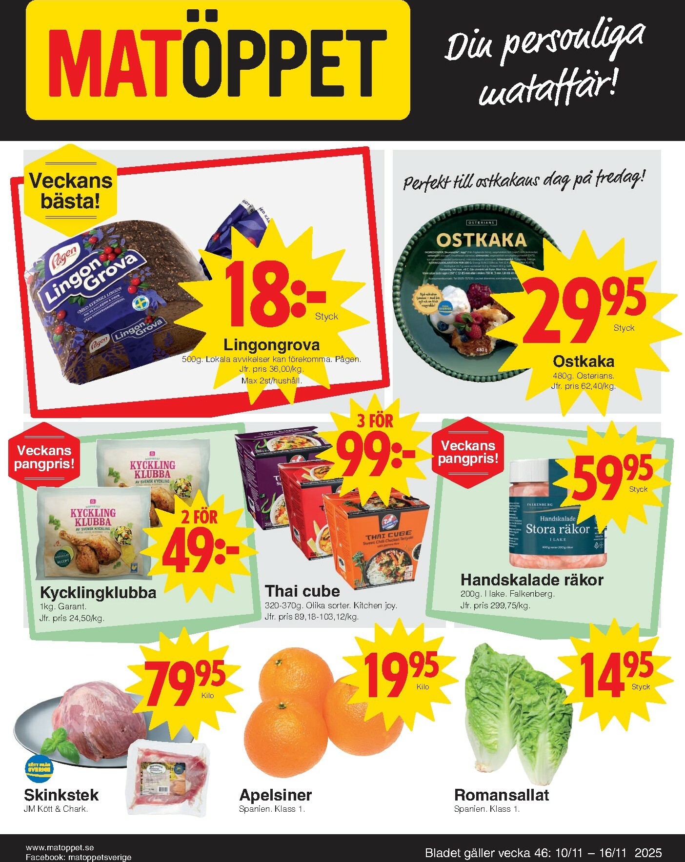 matoppet - Matöppet-reklambladet giltigt från 10/11 - 16/11 - page: 1