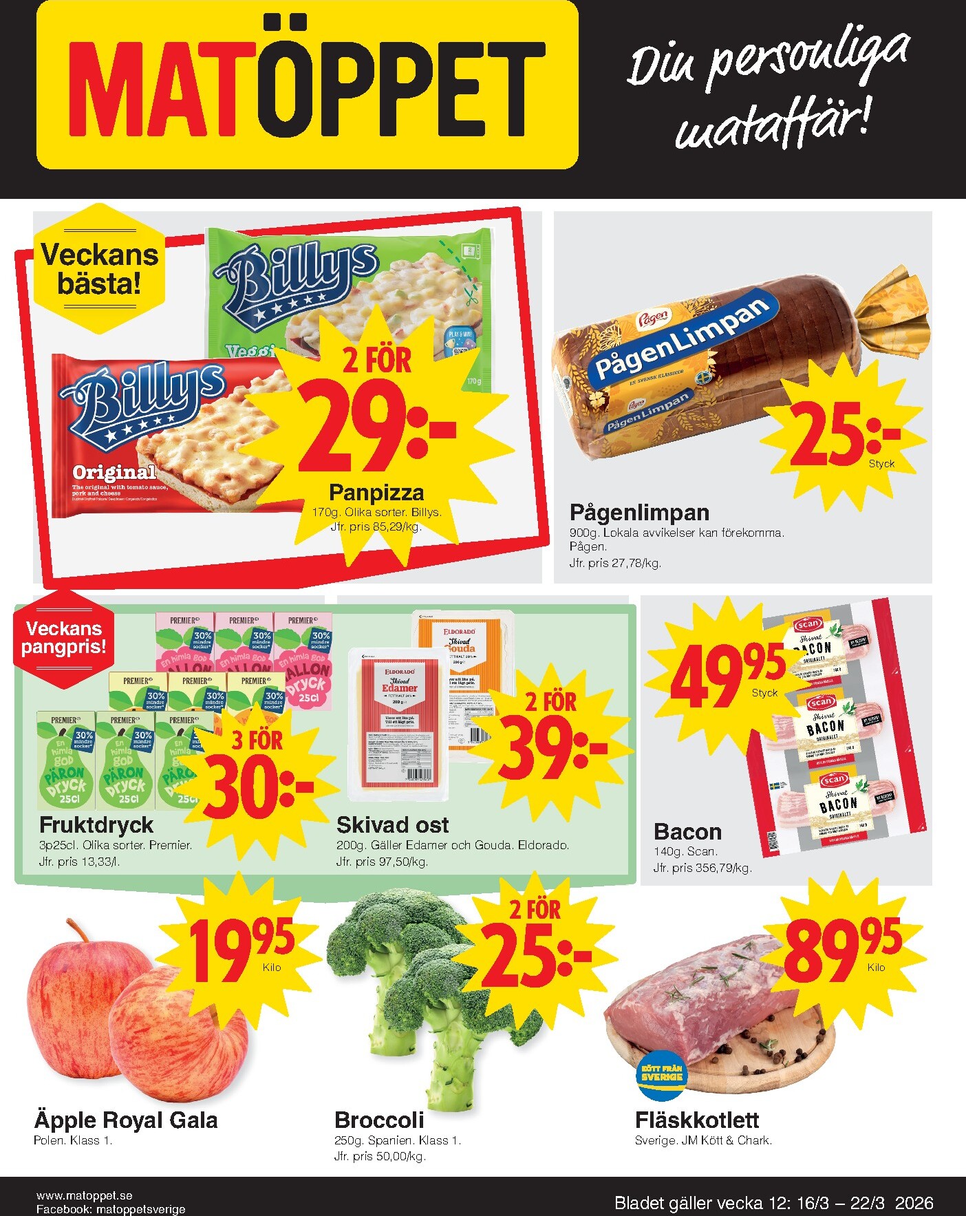matoppet - Matöppet-reklambladet giltigt från 16/03/2026 - 22/03/2026 - page: 1