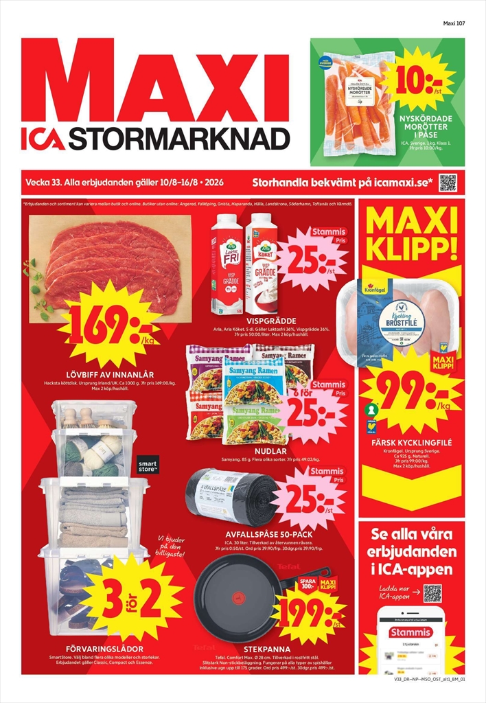 ica-maxi - Aktuellt ICA Maxi reklamblad från måndag, 10/08/2026 till söndag, 16/08/2026