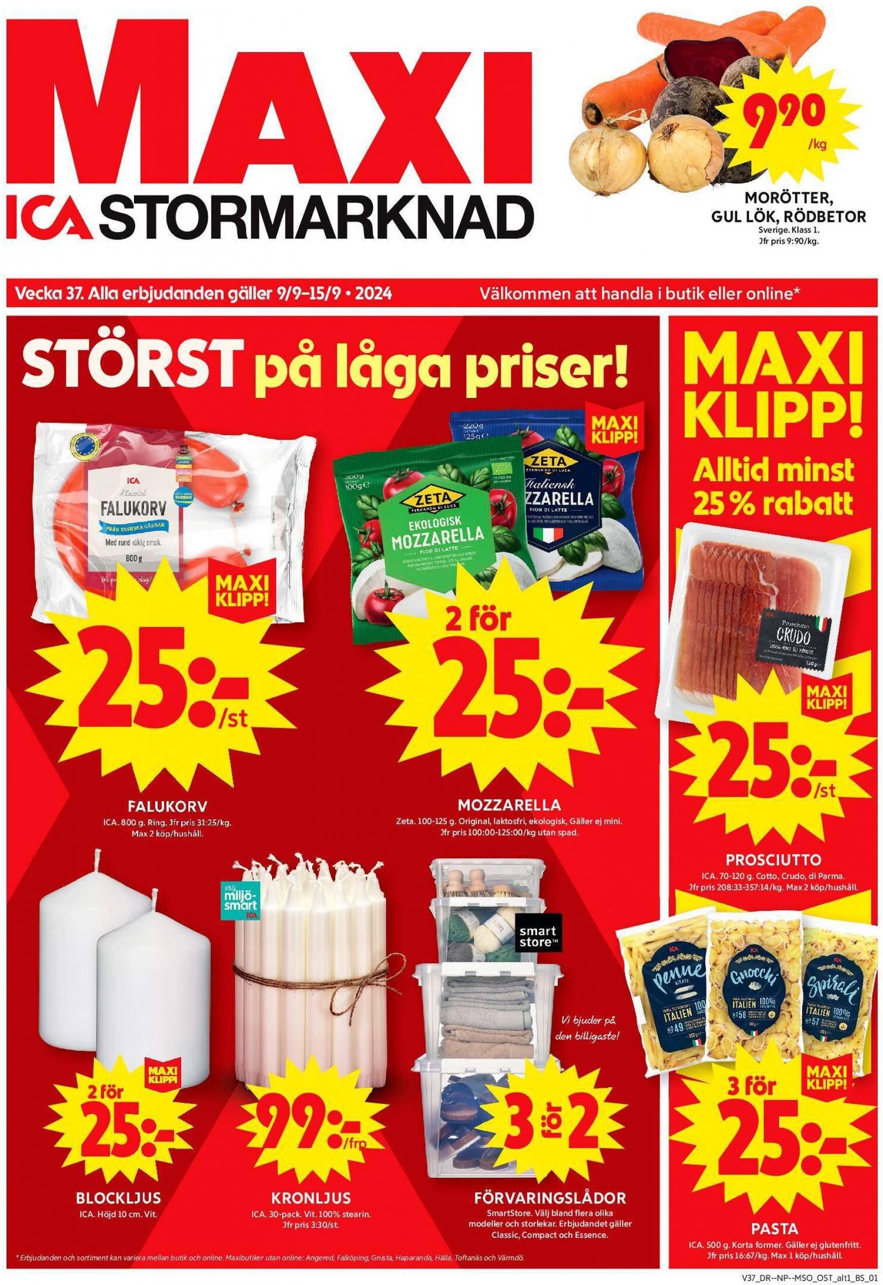 ica-maxi - ICA Maxi-reklambladet giltigt från 09.09. - 15.09.