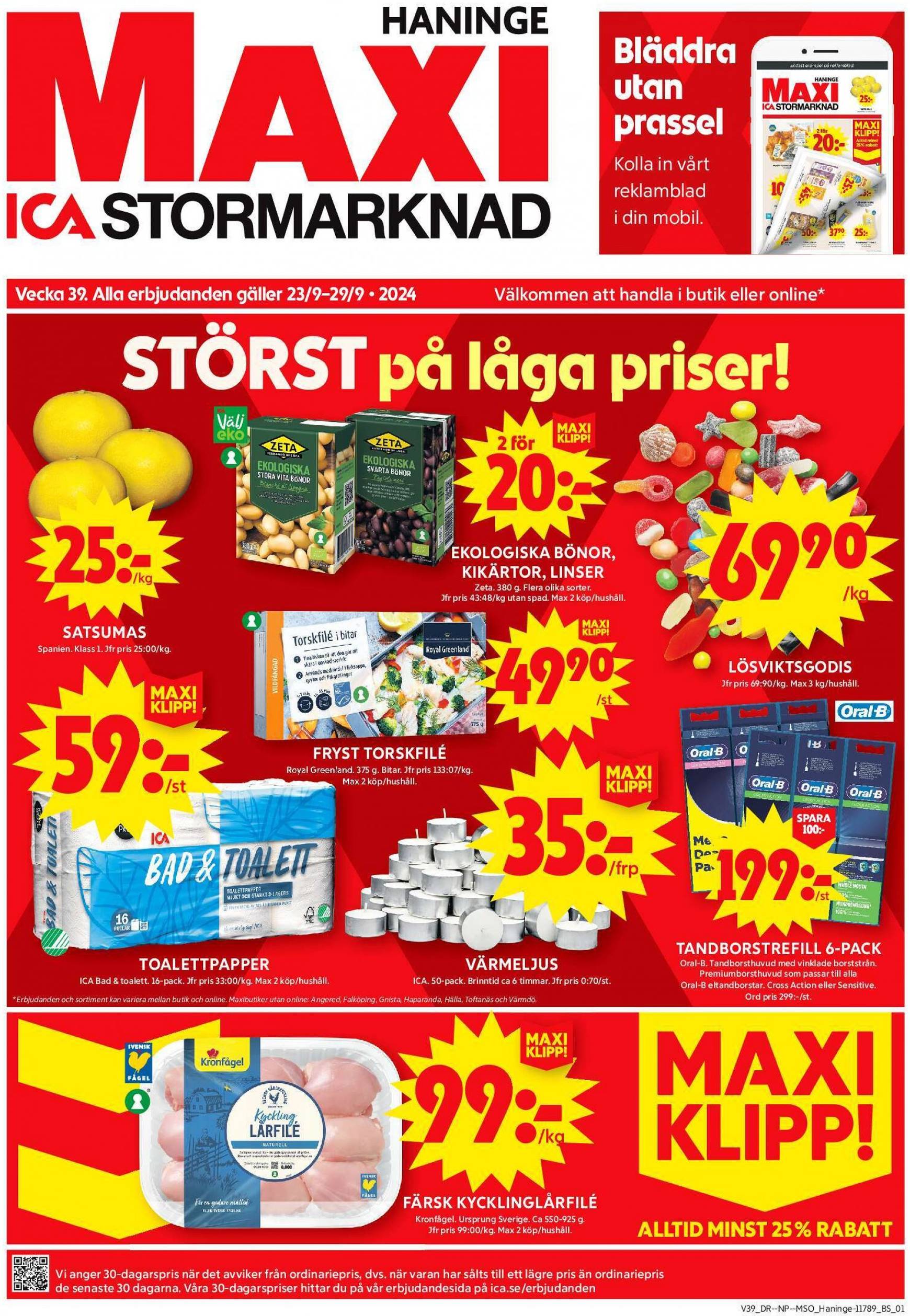 ica-maxi - ICA Maxi-reklambladet giltigt från 23.09. - 29.09.