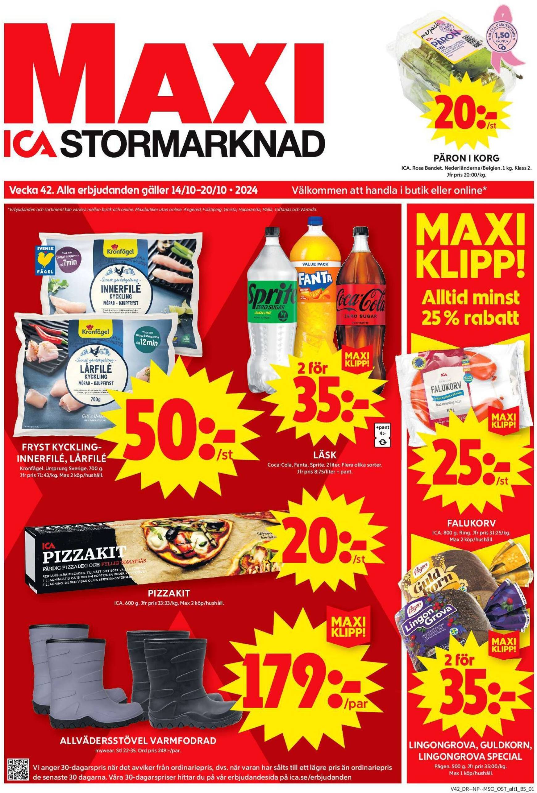 ica-maxi - ICA Maxi-reklambladet är giltigt från 14.10. - 20.10.